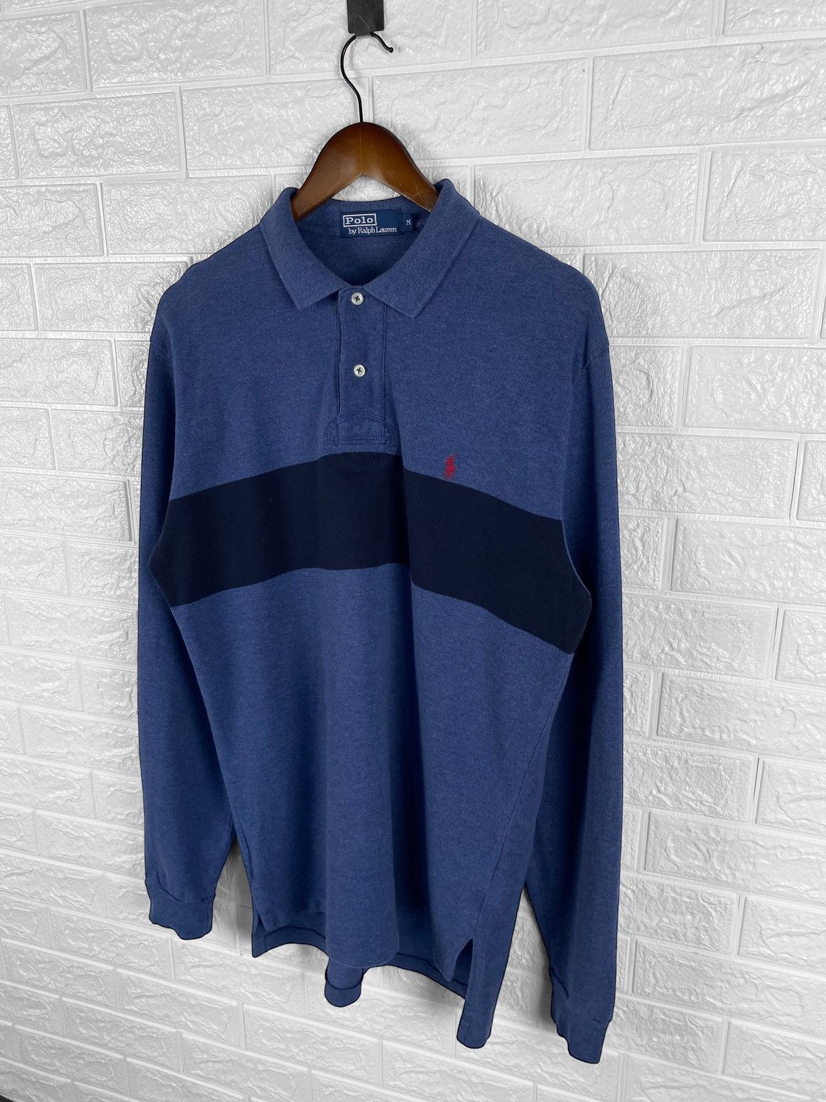Polo Ralph Lauren × Ralph Lauren × Vintage Vintage Ralph Lauren rugby long sleeve polo t shirt Size US M / EU 48-50 / 2 - 4 Thumbnail
