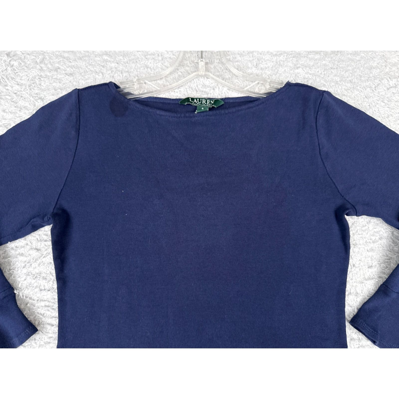 Ralph Lauren VINTAGE Lauren Ralph Lauren Shirt Women Small Blue Cotton Logo 90s Casual Size S / US 4 / IT 40 - 4 Thumbnail