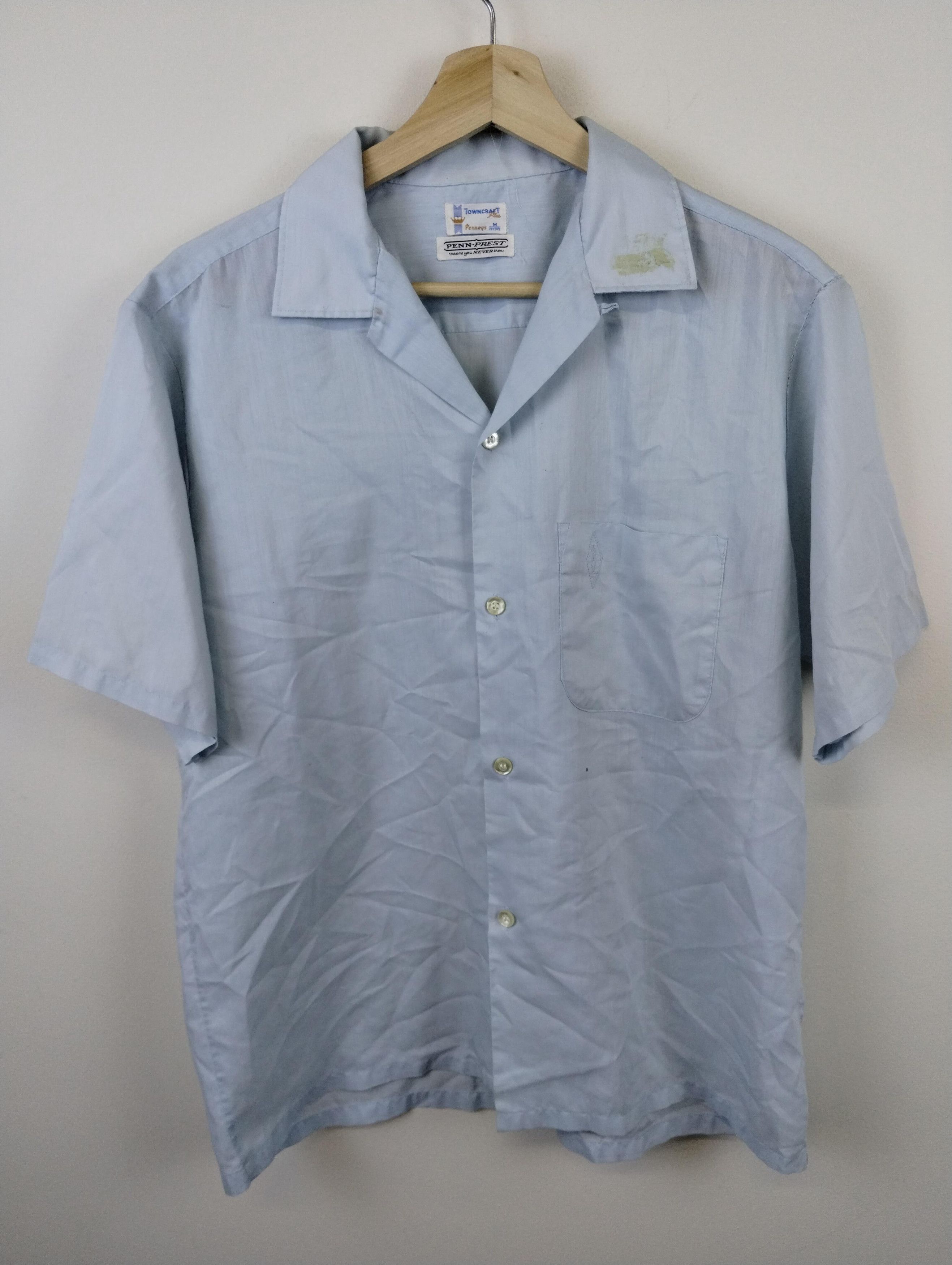 Vintage Vintage TownCraft Short Sleeve Button Up Size US M / EU 48-50 / 2 - 1 Thumbnail