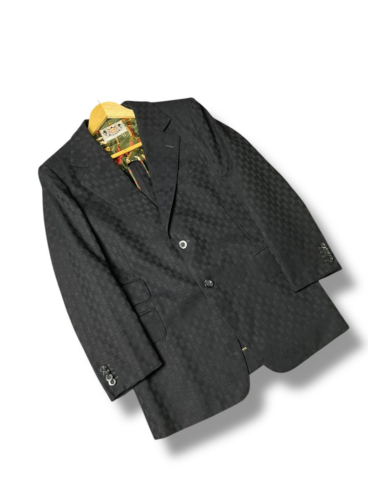 Japanese Brand × Vintage Vintage GINZA TOKYO Embossed Light Blazer (81) Size US XXS / EU 40 - 5 Thumbnail