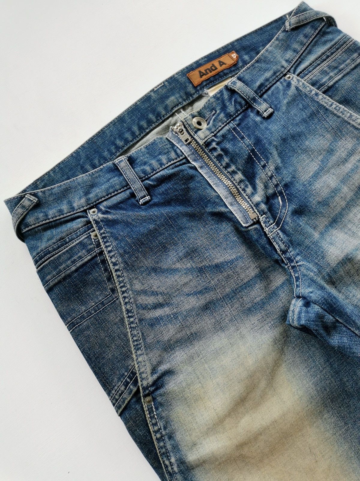 And A And A Japan Showed Zipper Mud Wash Skinny Jeans Punk Size US 32 / EU 48 - 3 Thumbnail