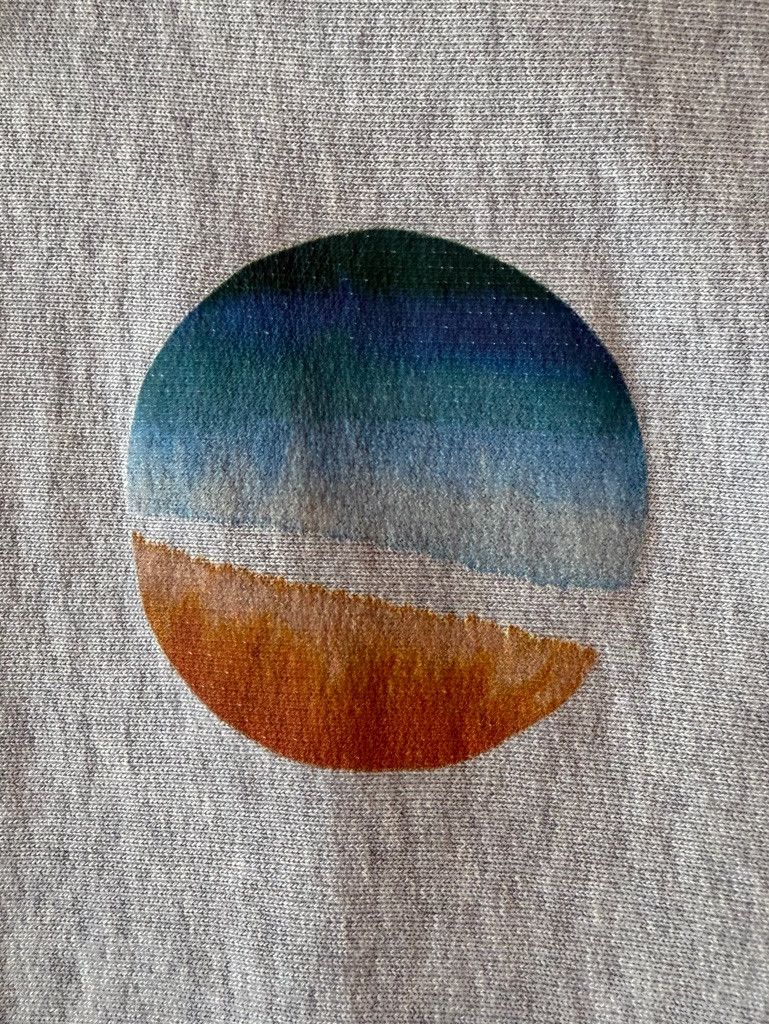 Frame Frame Denim Light Gray Hoodie with Sunset Circle Graphic Size US M / EU 48-50 / 2 - 3 Thumbnail