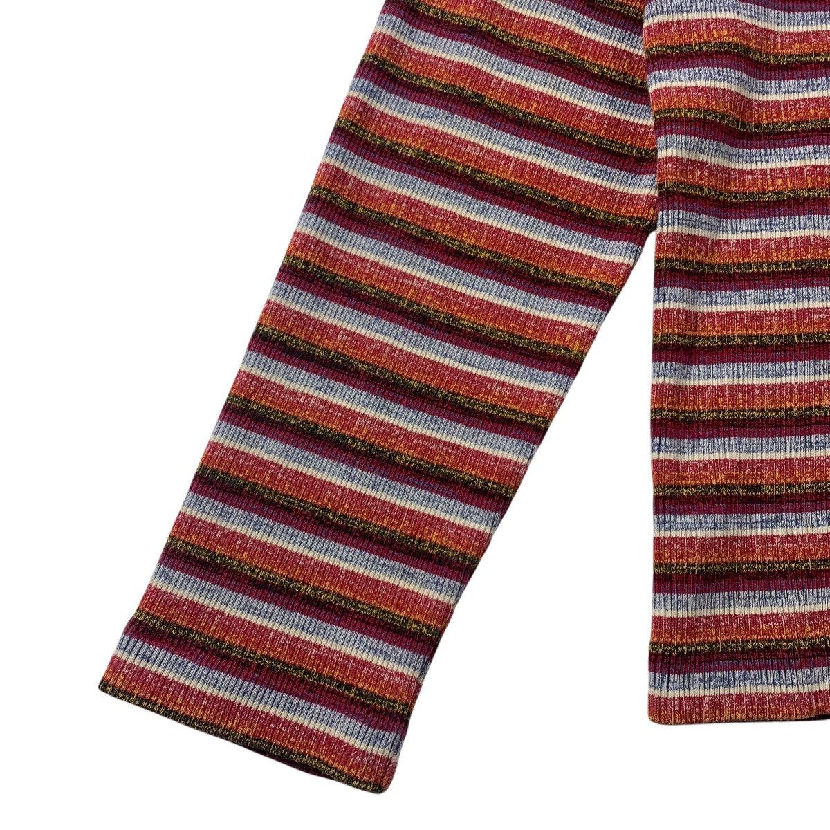 Japanese Brand × Kenzo Vintage KENZO homme u collar stripe long sleeve tee Size US L / EU 52-54 / 3 - 6 Thumbnail