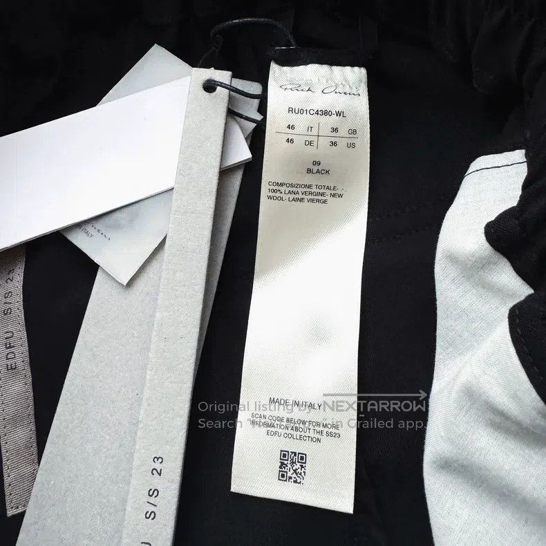 Rick Owens Rick Owens 23SS Spring/Summer Designer Drawstring Slacks p Size US 36 / EU 52 - 8 Thumbnail
