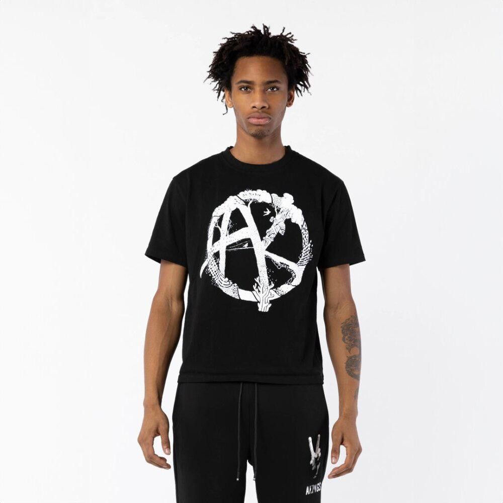 Designer AKINGS Tree of Life T-shirt - Black Size US XS / EU 42 / 0 - 5 Thumbnail