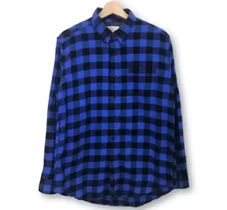 image of Topvalu Plaid Tartan Flannel Shirt, Men's (Size Medium)