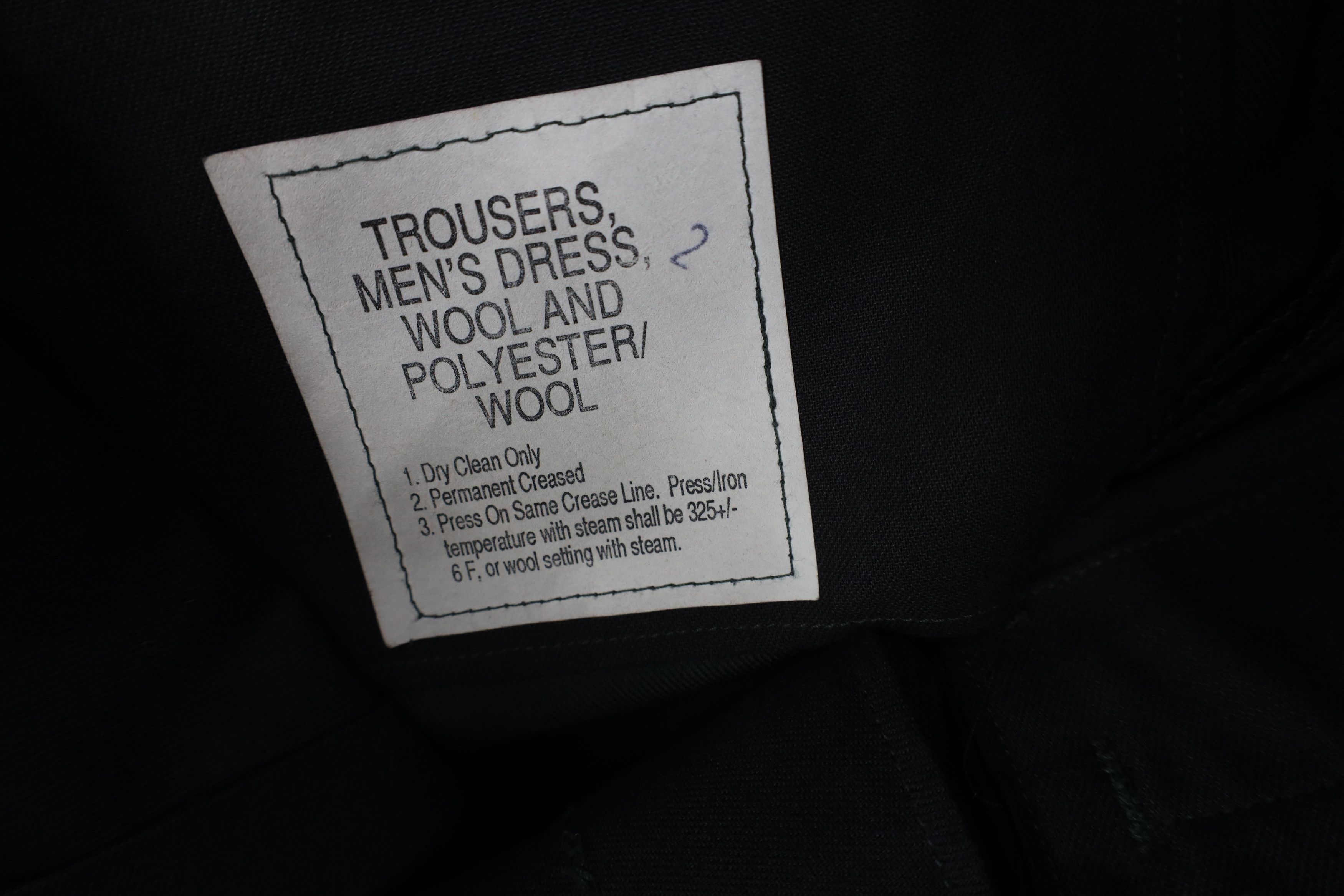 Vintage Vintage 90s USGI Army Serge Green Wide Leg Chino Pants USA Size US 32 / EU 48 - 7 Thumbnail