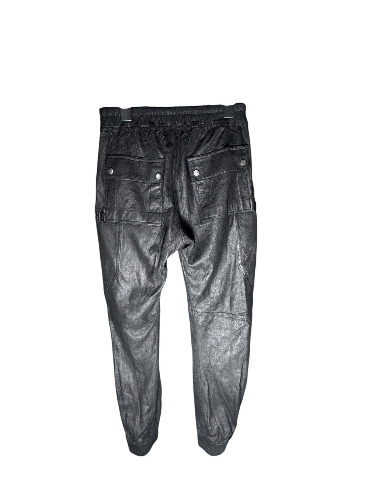 Rick Owens Rick Owens Black Lambskin Cargo Pants Size US 34 / EU 50 - 3 Thumbnail