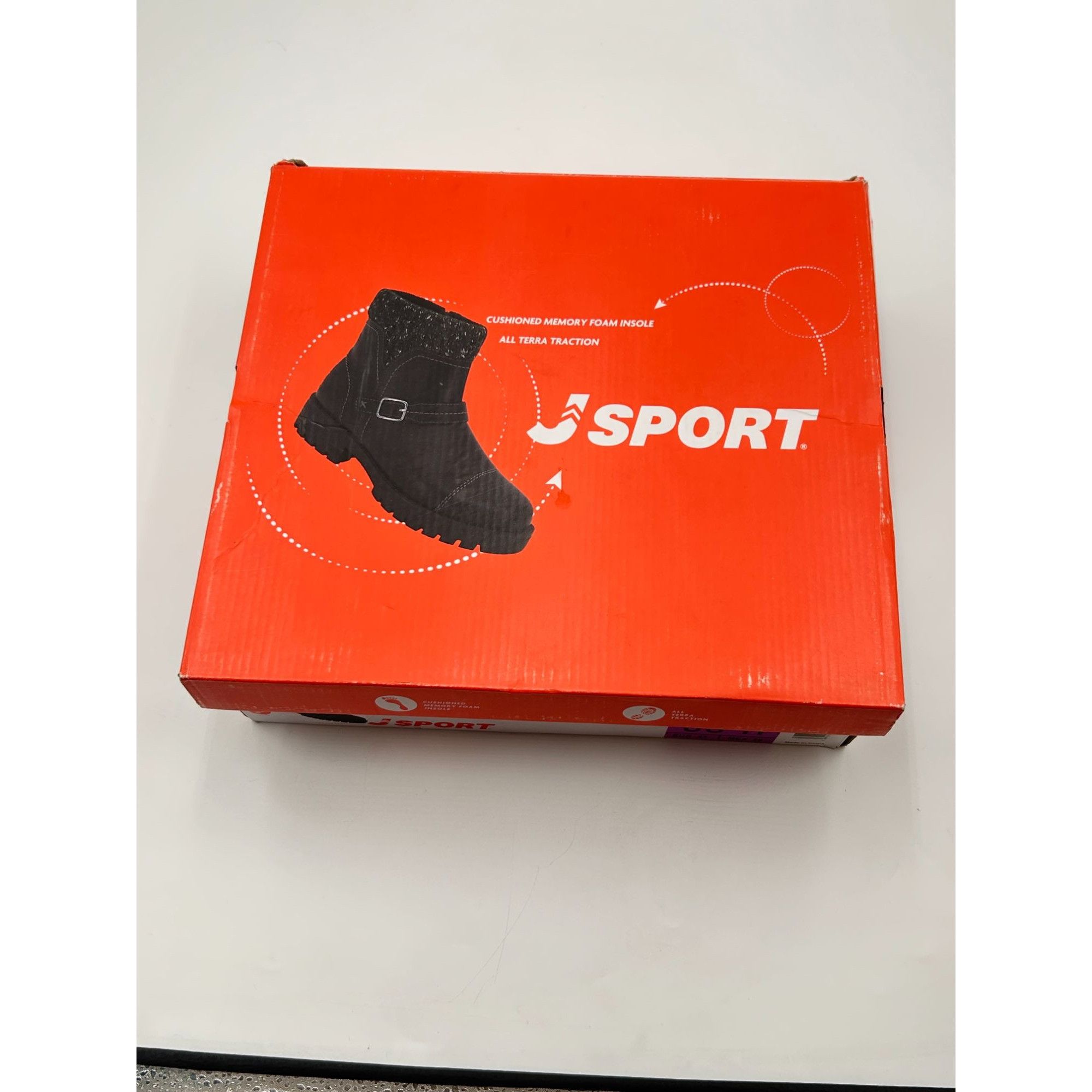 Other JSport Violet Women 11M Black Ankle Boots Memory Foam All Te Size US 11 / IT 41 - 8 Thumbnail