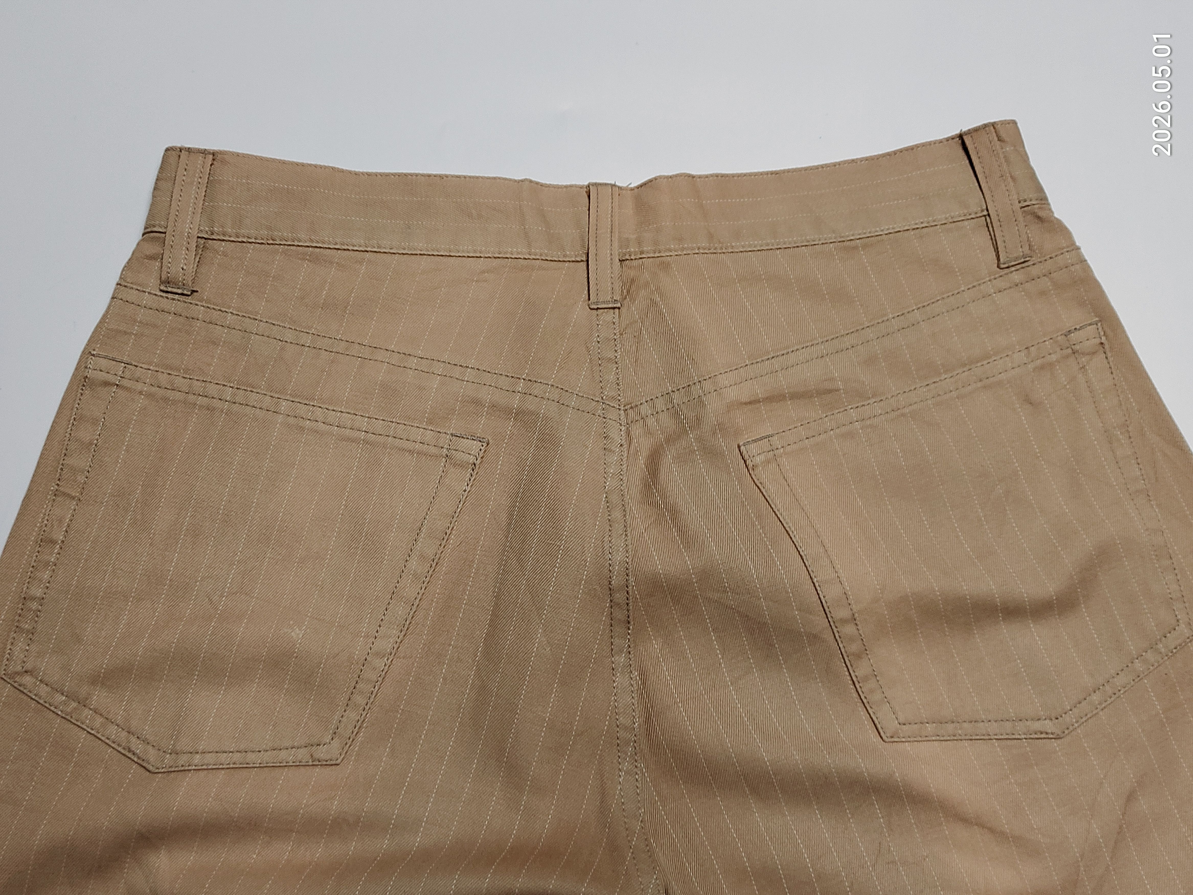 Japanese Brand ROOT THREE Heavy Cotton STRIPE FLARE CHINO PANTS JEANS Size US 29 - 9 Thumbnail