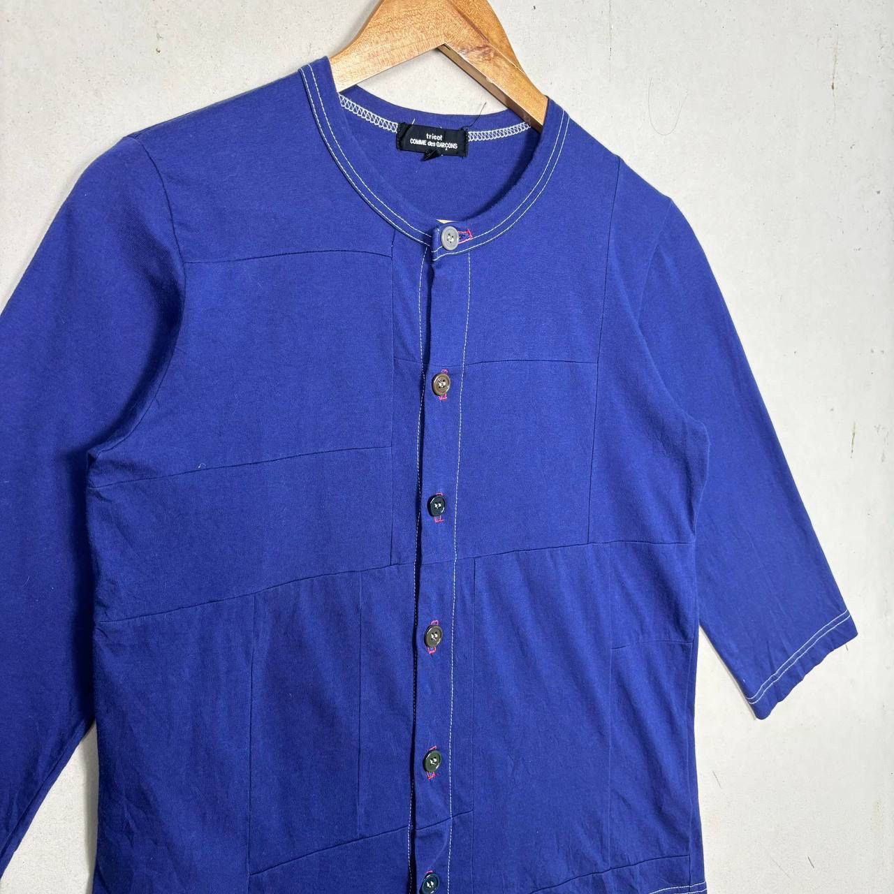 Comme des Garcons Tricot Comme Des Garcons AD2012 Top Blue Shirt Japan Size US S / EU 44-46 / 1 - 4 Thumbnail