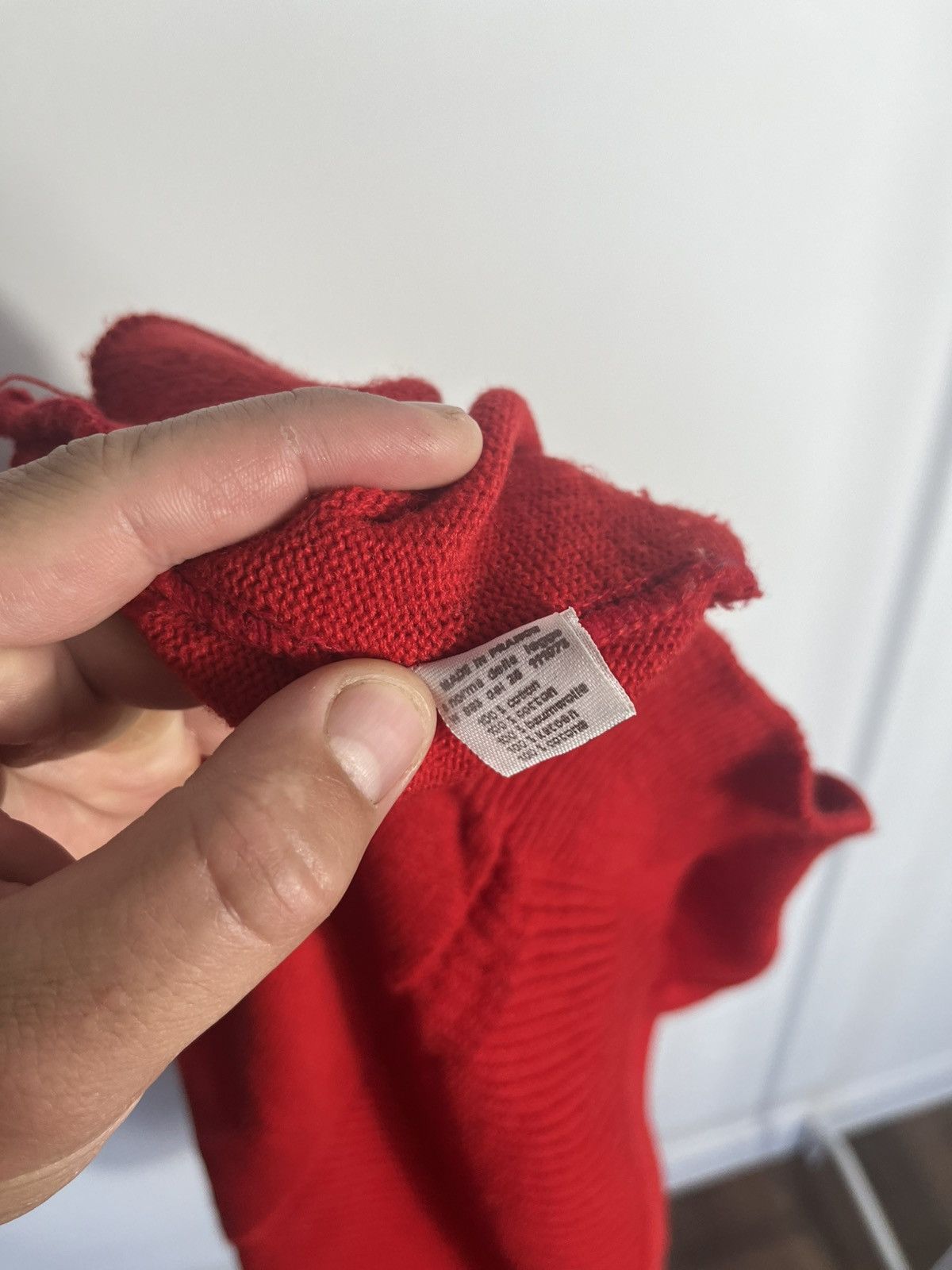 Lacoste Vintage Lacoste Red Knit Sweater Vest Crocodile Logo Size US XL / EU 56 / 4 - 11 Thumbnail