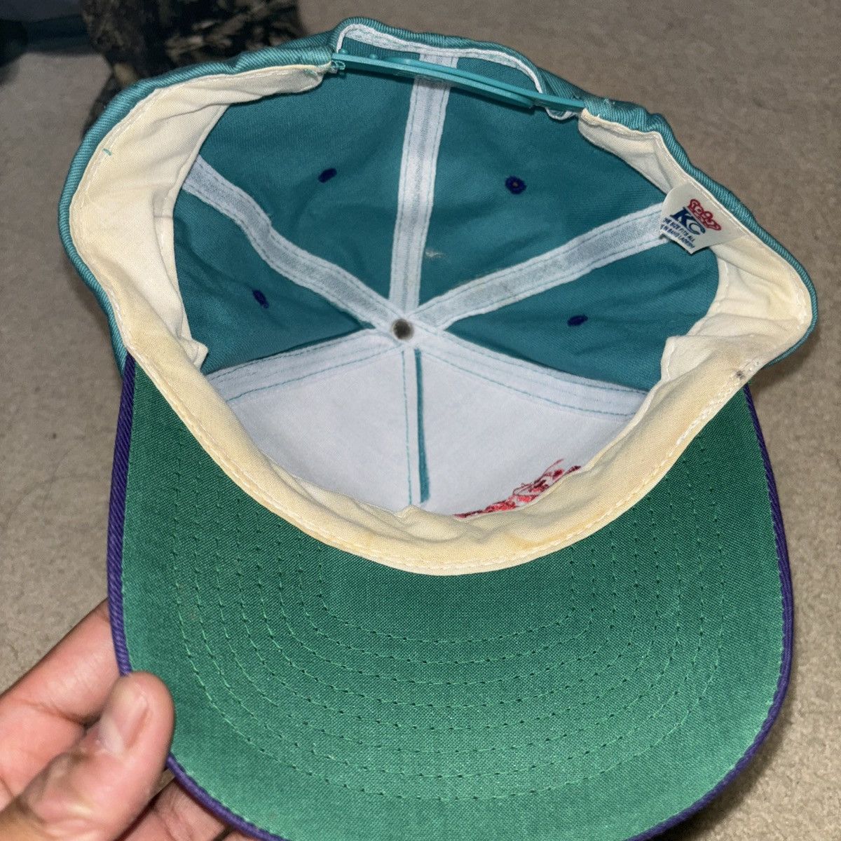 Vintage Vtg Snap-On Racing Snapback Hat Cap Teal W Neon 90’s Tools Size ONE SIZE - 5 Thumbnail