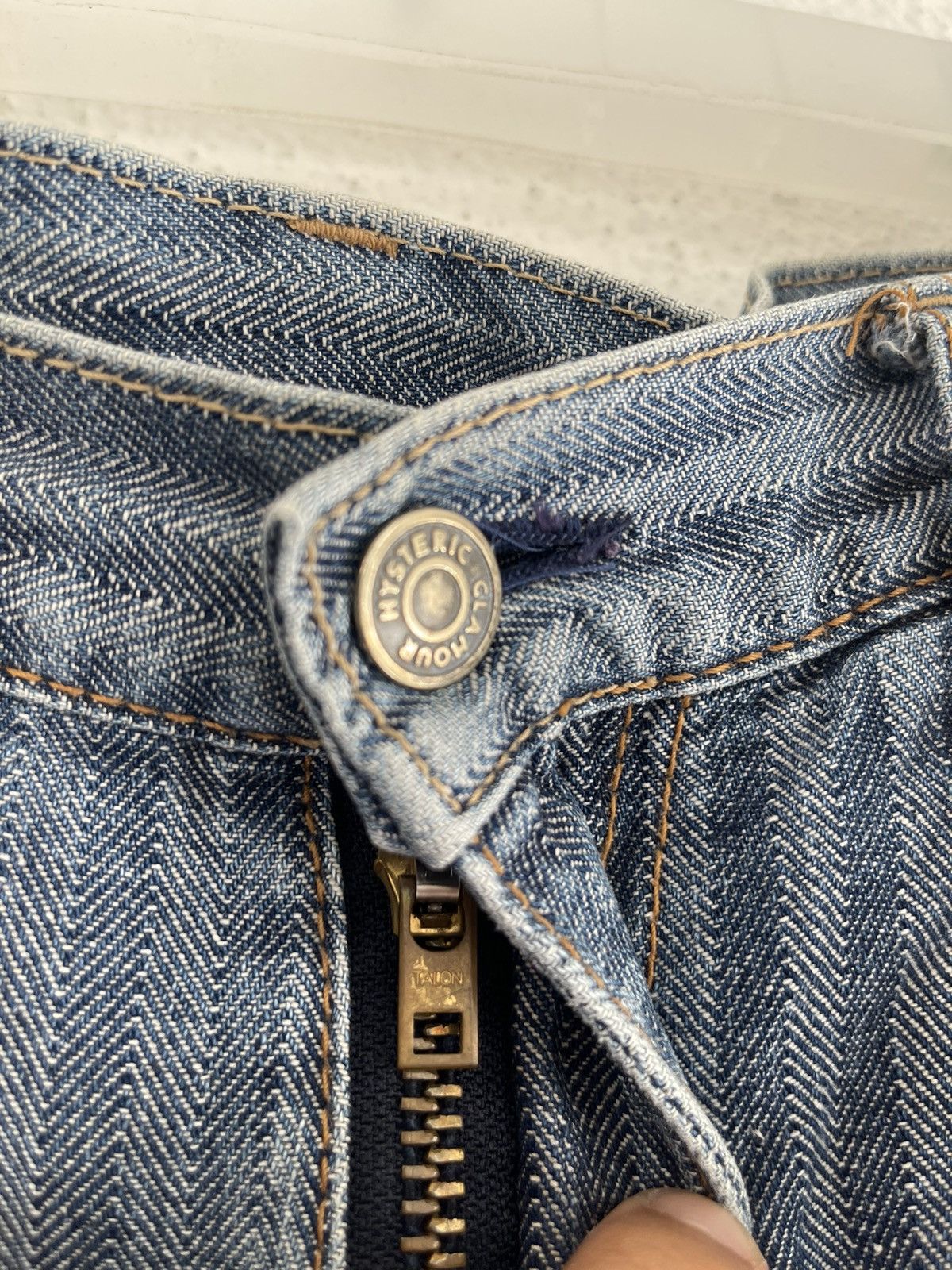 Hysteric Glamour Hysteric Glamour Kinky Hickory Carpenter Denim Frayed Hem Size US 33 - 12 Thumbnail