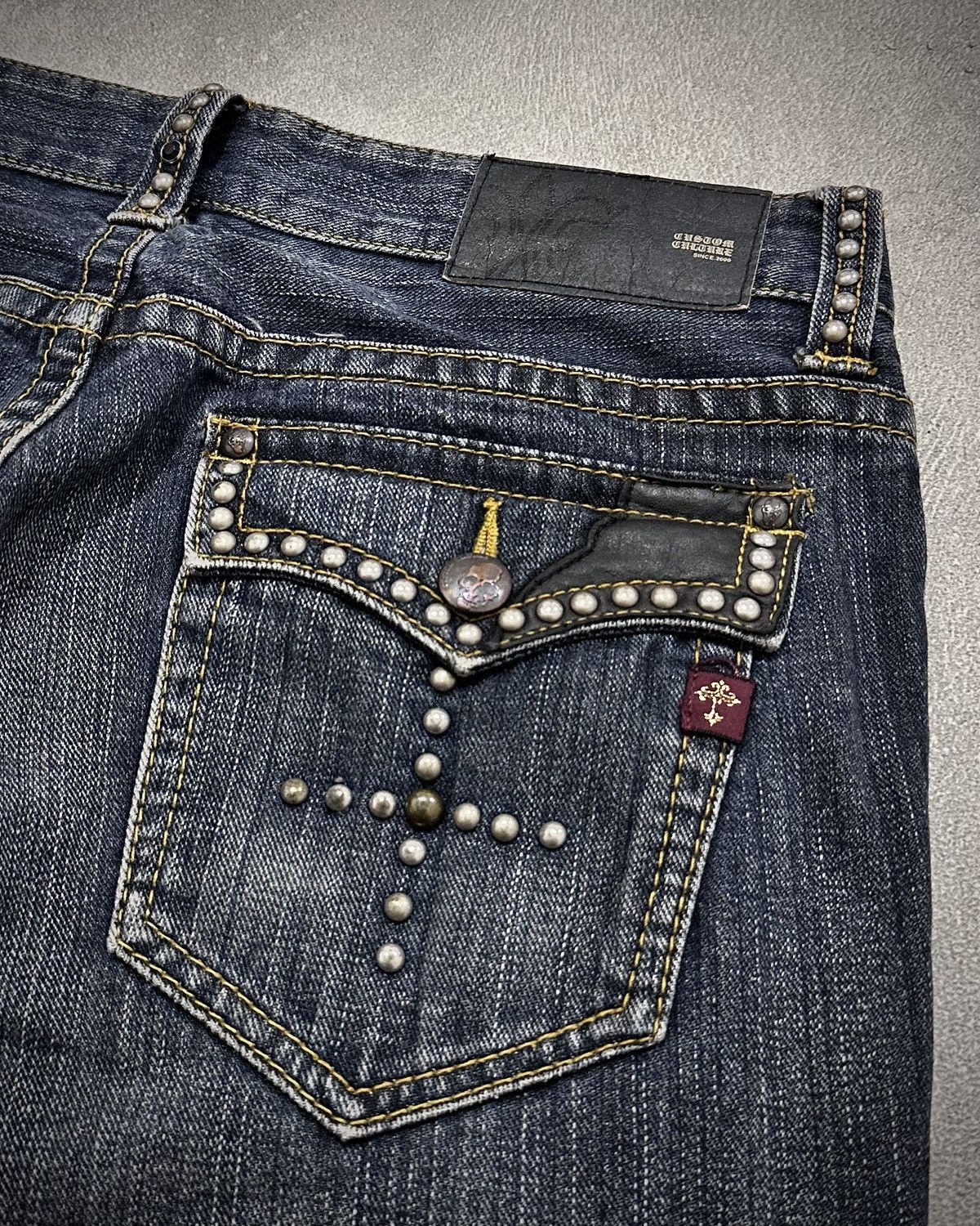Japanese Brand Custom Culture Studded Flare Denim Jeans Lgb Style Size US 30 / EU 46 - 8 Thumbnail