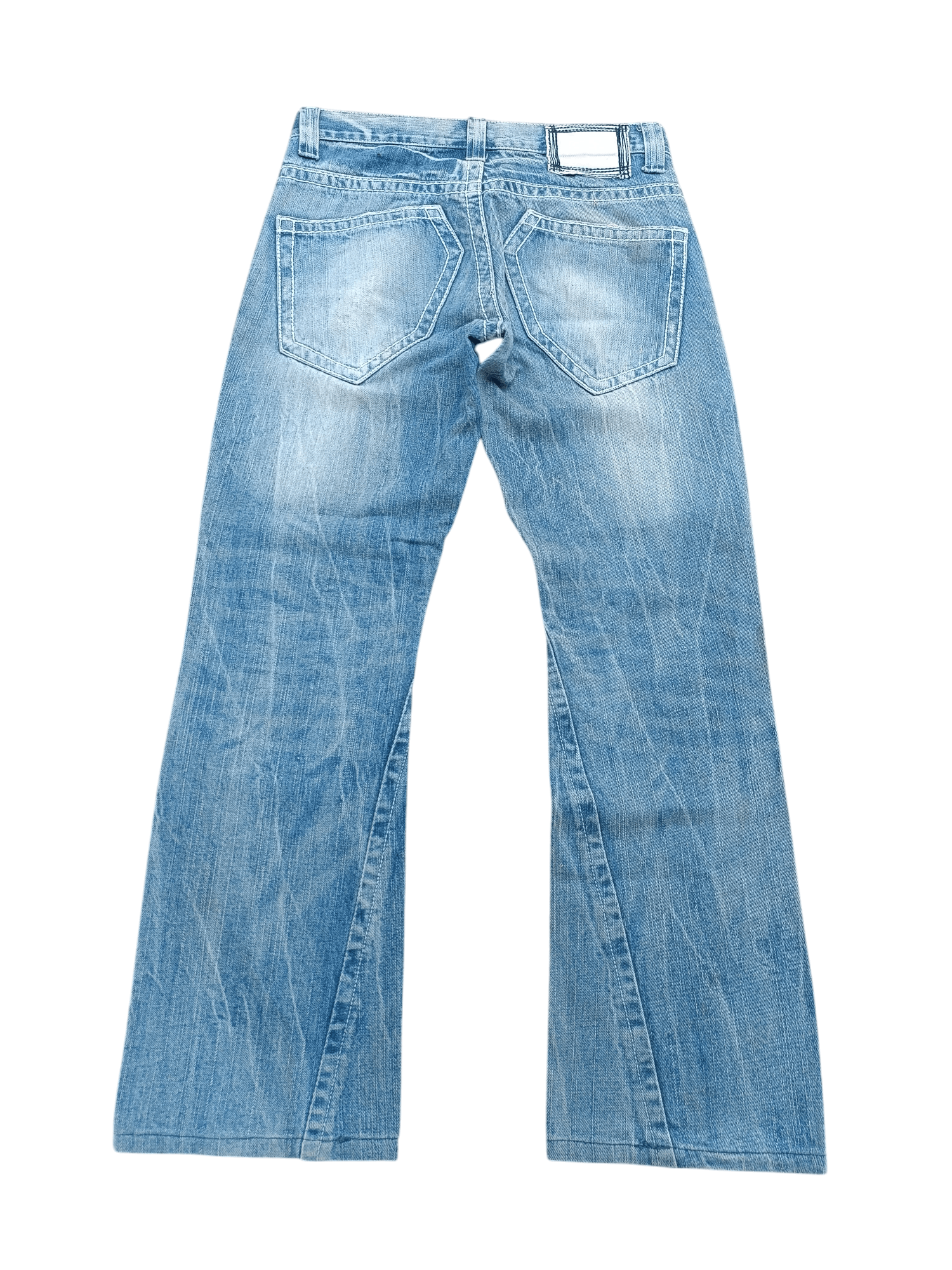 Japanese Brand FLARED Sorridere Rusty Mudwash Distressed Denim Mudmax Size US 31 - 15 Thumbnail