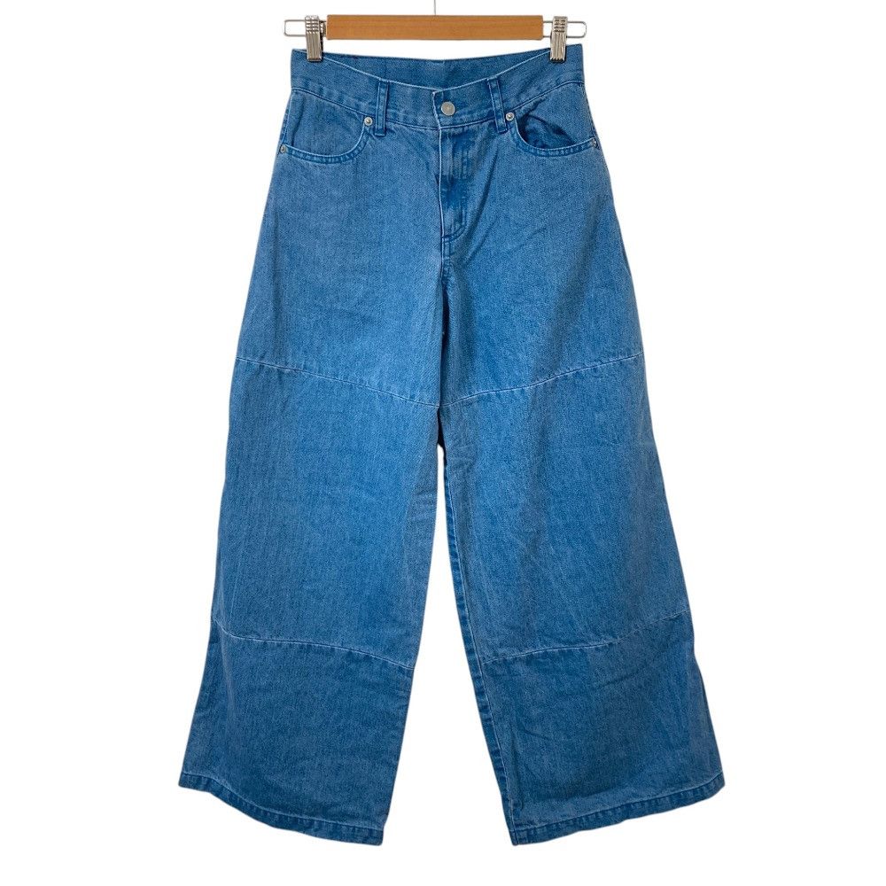 Hysteric Glamour Hysteric Glamour Hysteric Glamour KINKY Denim Wide Pants Textile Jeans 01241AP03 DUTY FREE for USA Size ONE SIZE - 1 Thumbnail
