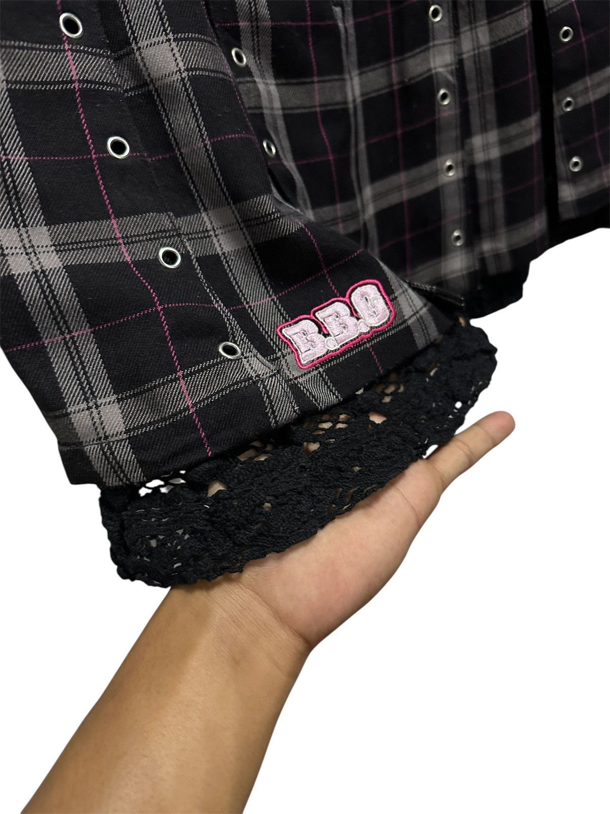 Hypebeast Vintage B.B.G Check Plaid Bad Boy Girl Hypebeast Mini Skirts Size 26" / US 2 / IT 38 - 6 Thumbnail
