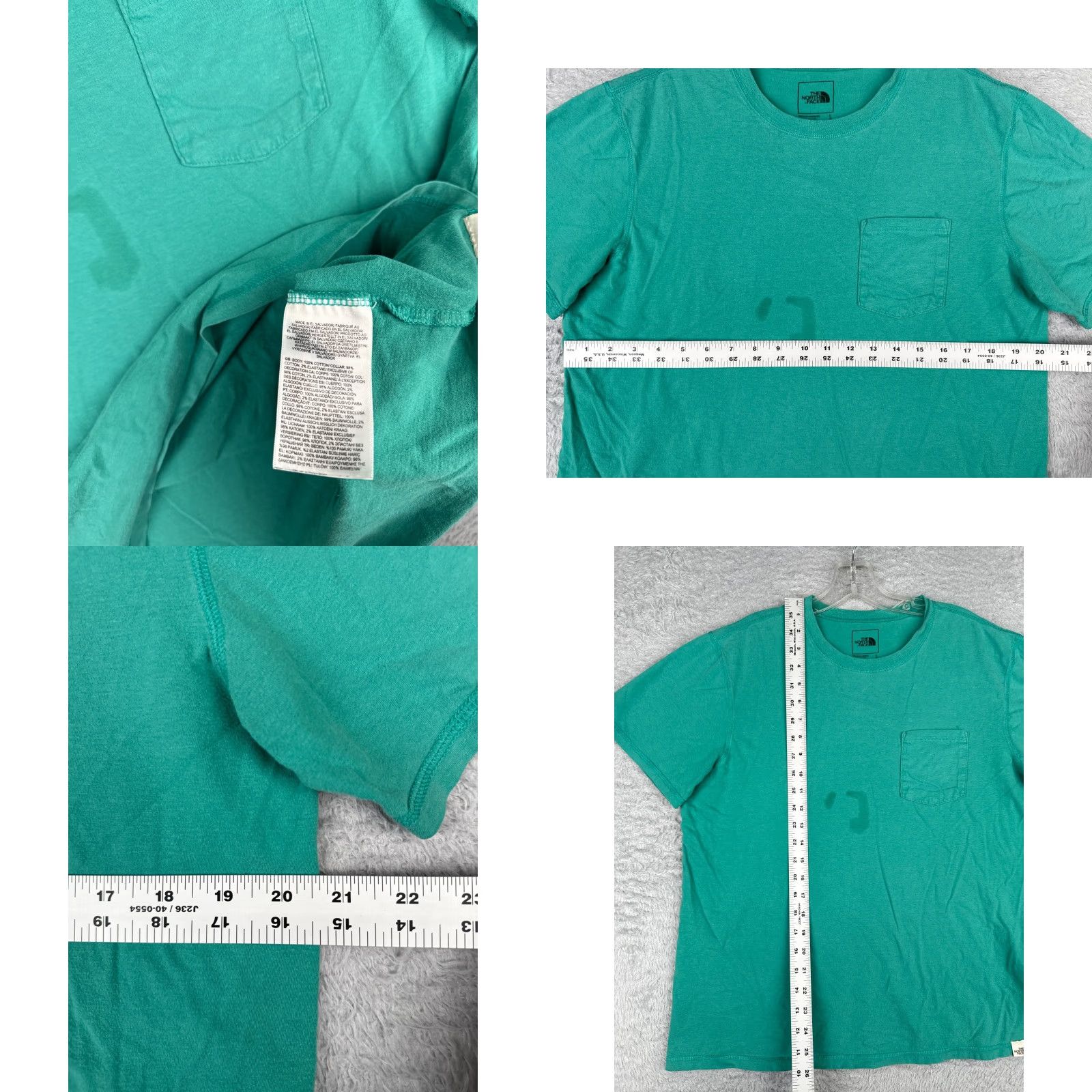 The North Face The North Face Shirt Men Large Blue Crew Short Sleeve Cotton Blend Pocket READ YourTouch Size US L / EU 52-54 / 3 - 8 Thumbnail