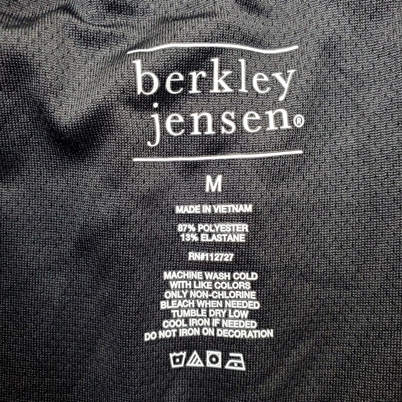 Vintage Berkley Jensen Running Shorts Mens M Black Woven 4-Way Stretch Moisture Wicking Size US 31 - 6 Thumbnail