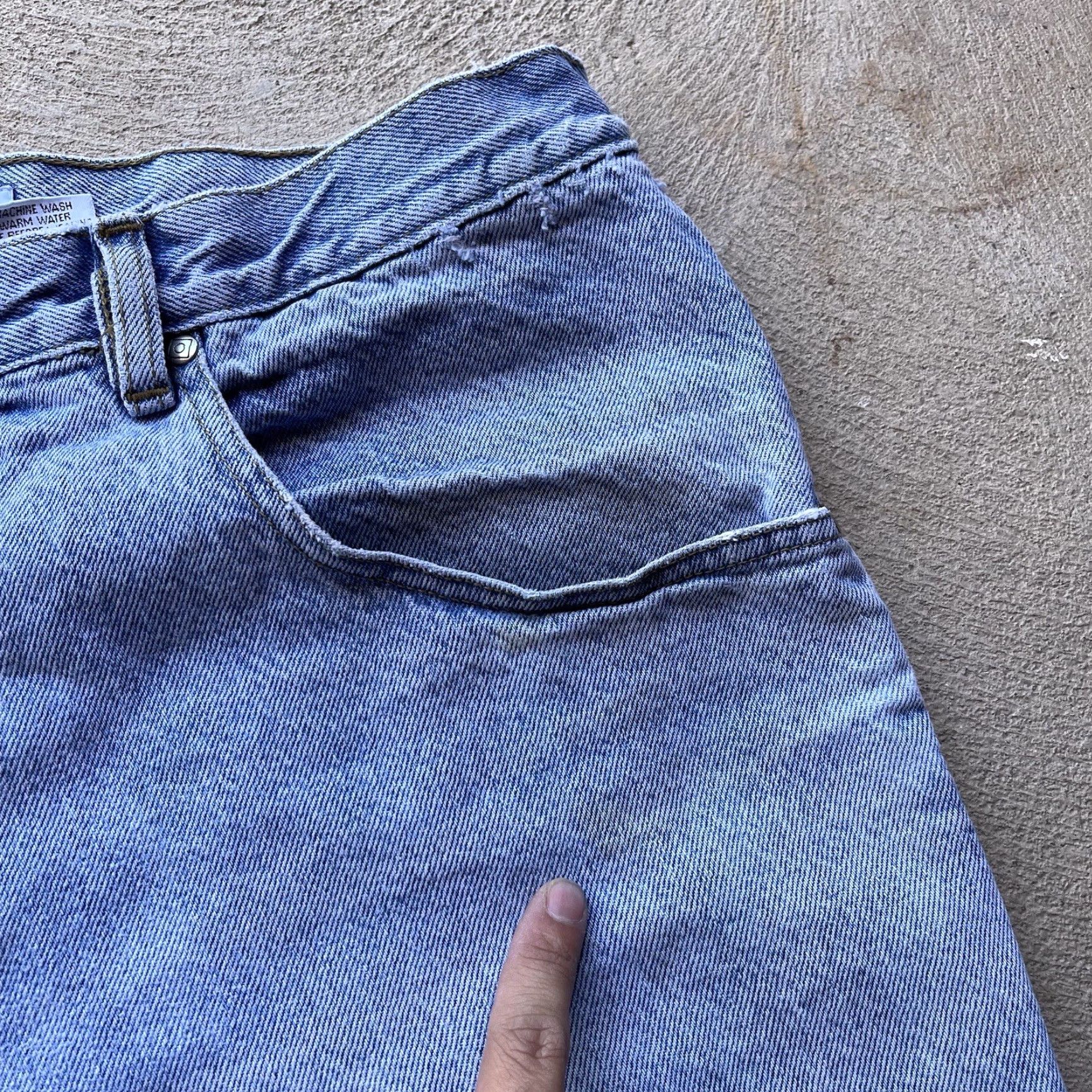 Anchor Blue VINTAGE Anchor Blue Jeans Mens 36x32 Denim Pants 90s Grunge Wide-Leg Baggy Relaxed Regular Inseam 32 Blue Mens Size US 36 / EU 52 - 3 Thumbnail