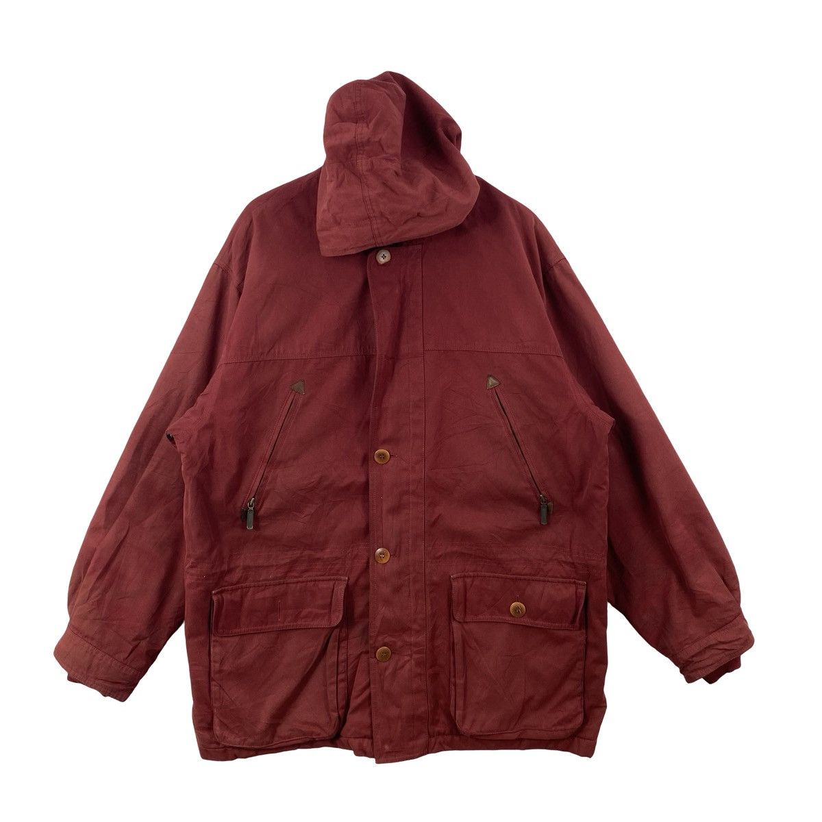 L.L. Bean Vintage L.L. BEAN Hooded Field Jacket Parka Outdoor Size US L / EU 52-54 / 3 - 3 Thumbnail