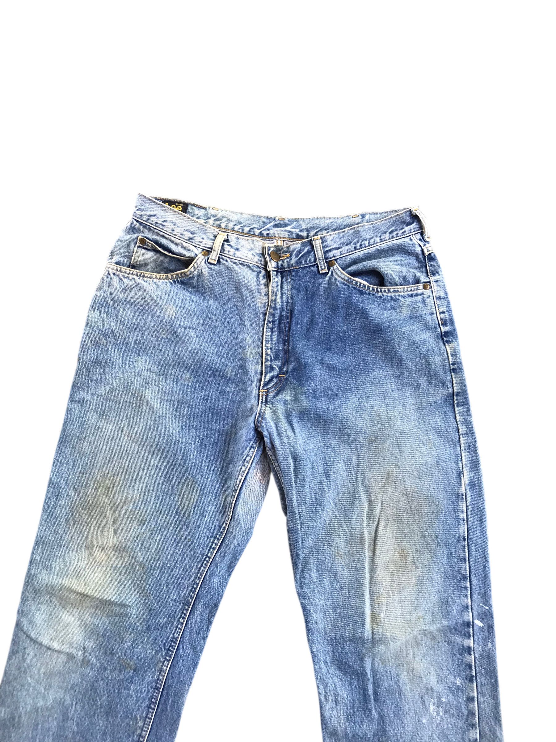 Tornado Mart Vtg 90s Lee Rider Distressed Denim-Size 34-if six was nine Size US 34 / EU 50 - 2 Thumbnail