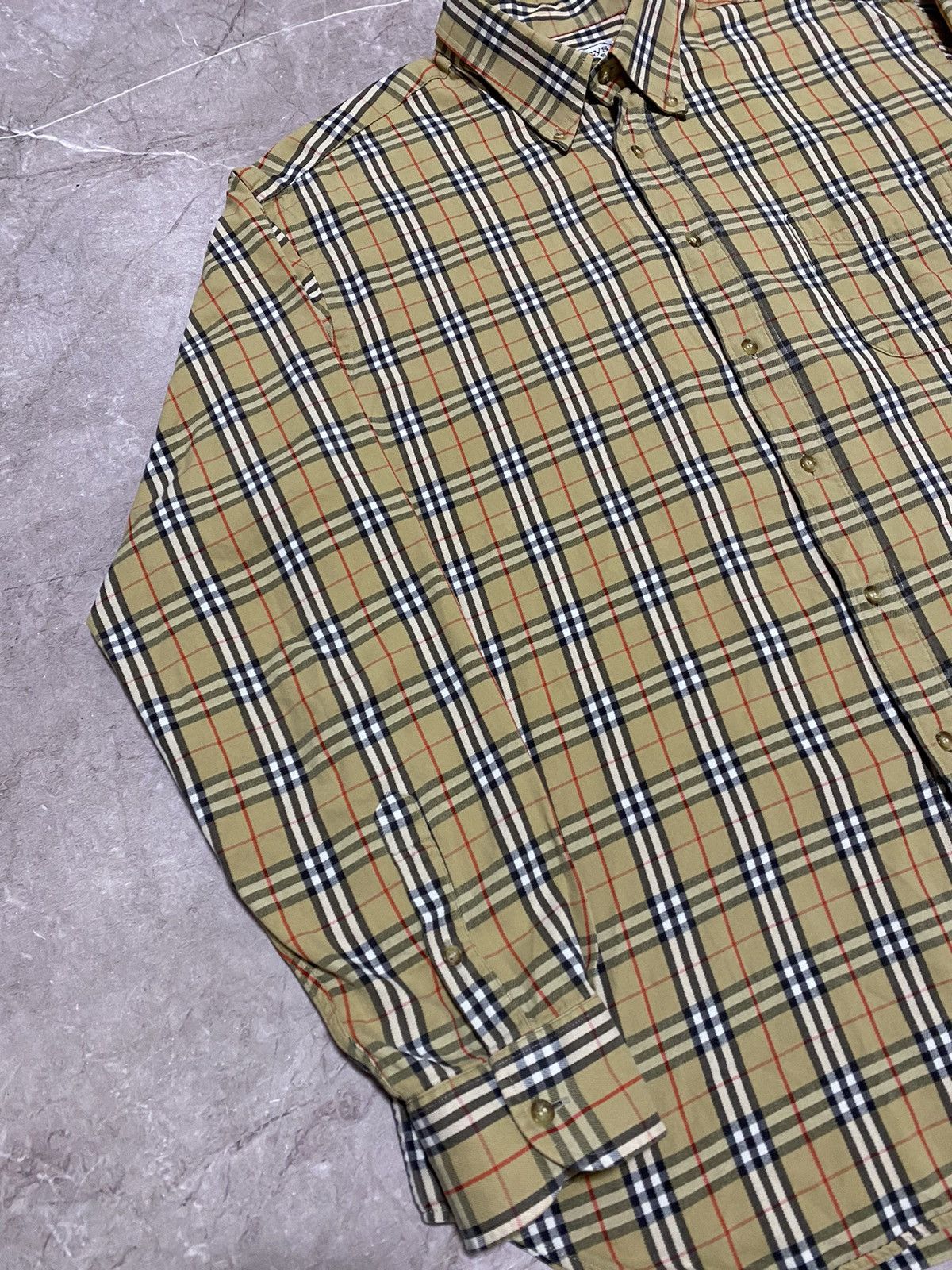 Vintage 90s Burberrys of London Button Nova Check Shirt Y2K