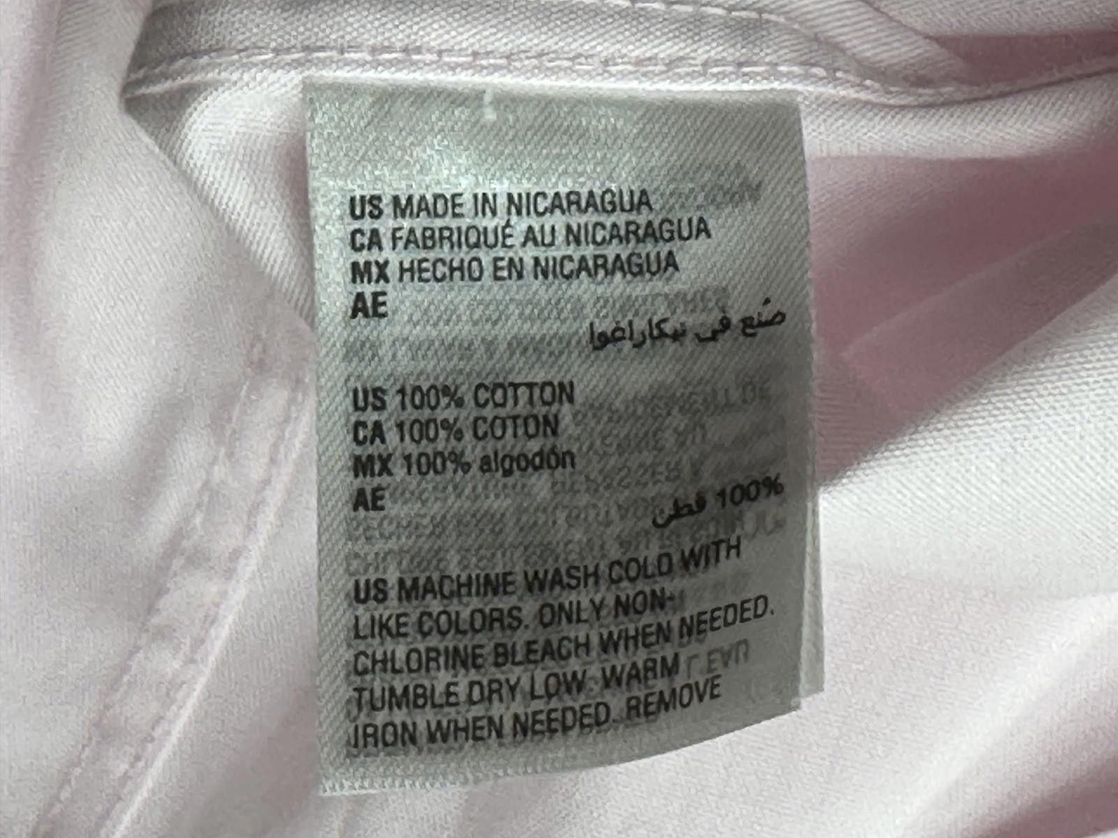 Club Room Club Room Stretch Reg Fit Easy Care Button Down Pink 34/35 L Size 42R - 7 Thumbnail