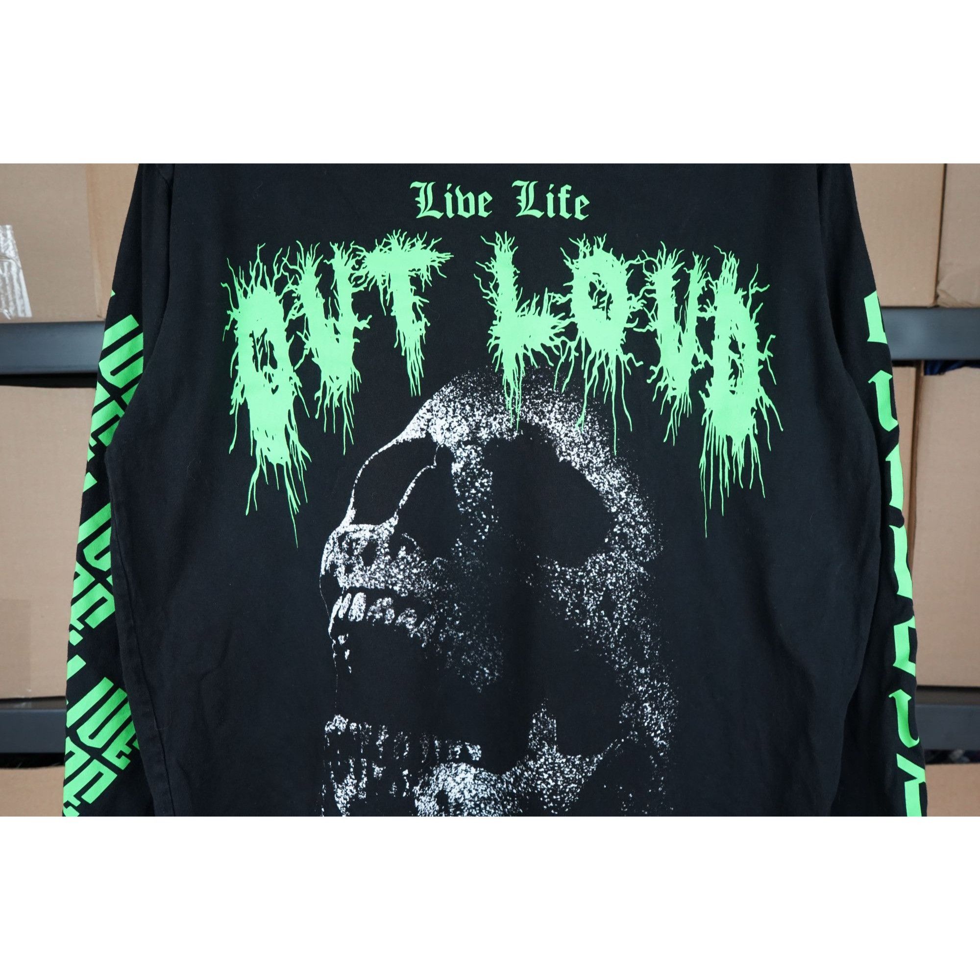 Other #287 Adika "Live Life" Skull Graphic Long Sleeve - Men's M Size US M / EU 48-50 / 2 - 3 Thumbnail
