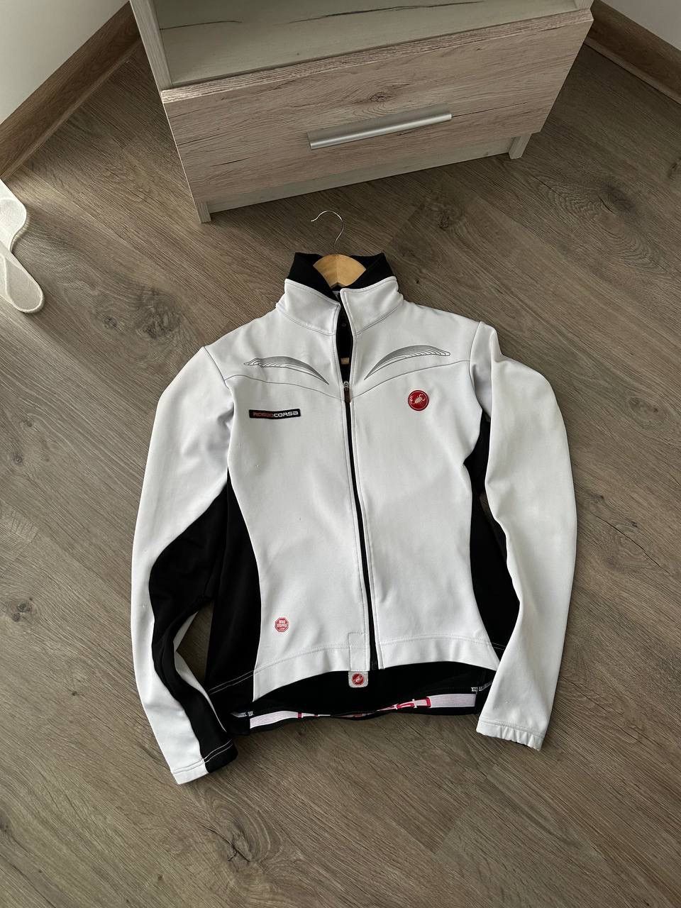 Japanese Brand × Vintage Vintage Castelli Full Zip Hoodie Stretch Pockets Logo Size M / US 6-8 / IT 42-44 - 13 Thumbnail