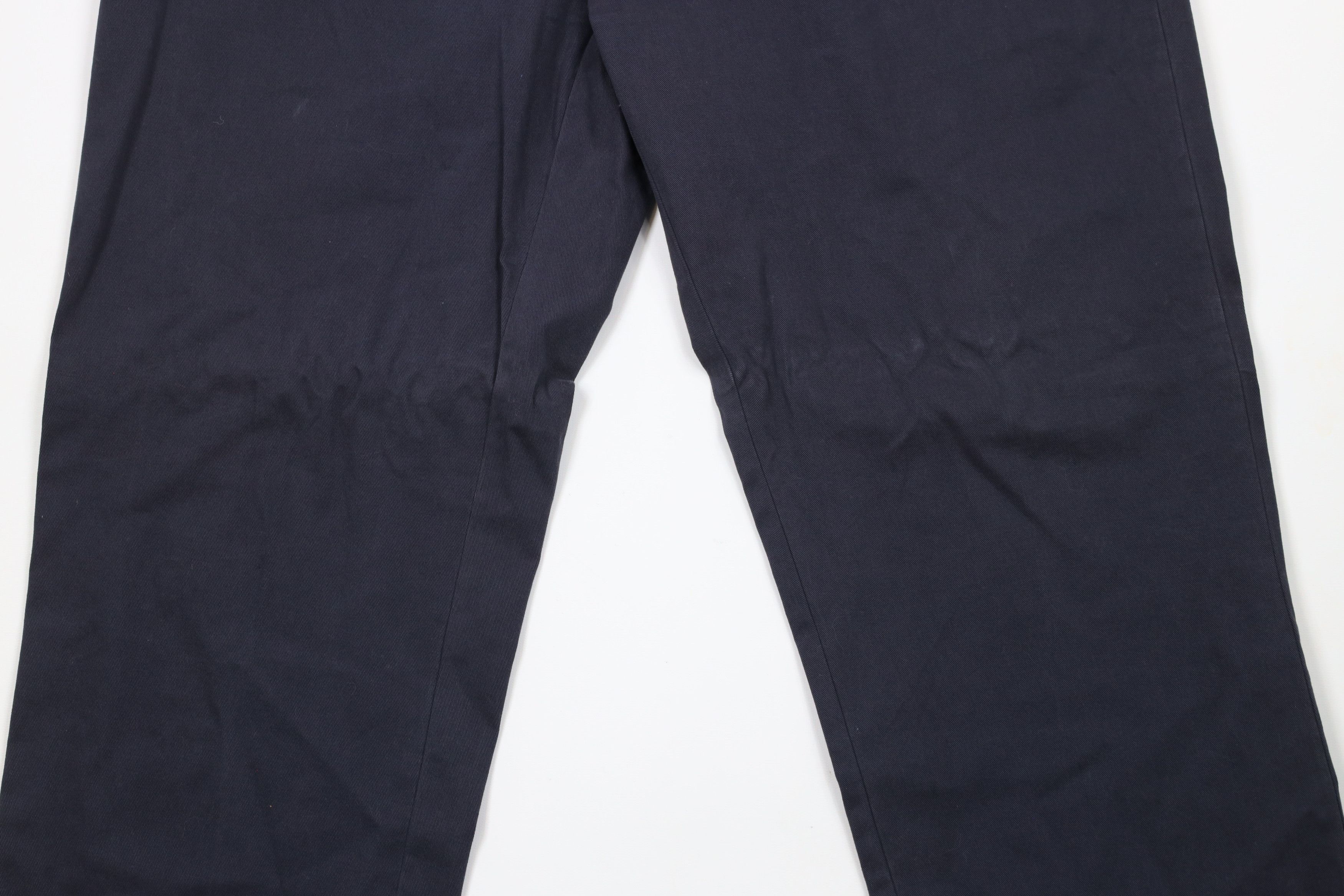 Ralph Lauren × Vintage Vintage 90s Ralph Lauren Wide Leg Chino Pants Navy Blue Size US 38 / EU 54 - 3 Thumbnail