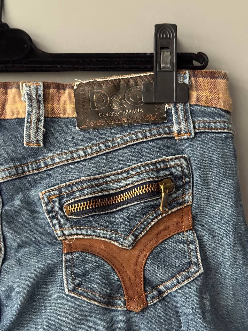 Dolce & Gabbana × Vintage VINTAGE DOLCE&GABBANA BIG LOGO STRAIGHT DENIM PANTS JEANS Size 31" - 6 Thumbnail