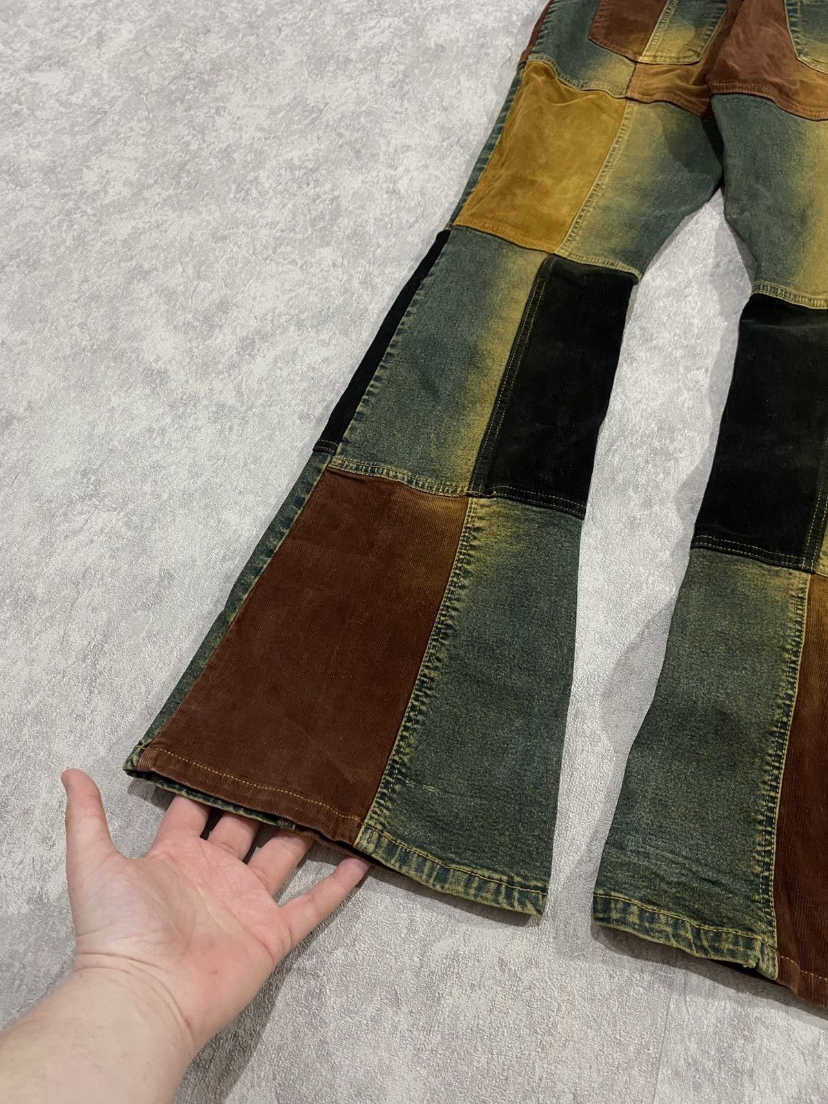 Le Grande Bleu (L.G.B.) Archive Patchwork Flared Denim If Six Was Nine LGB Style Size 31" - 2 Thumbnail