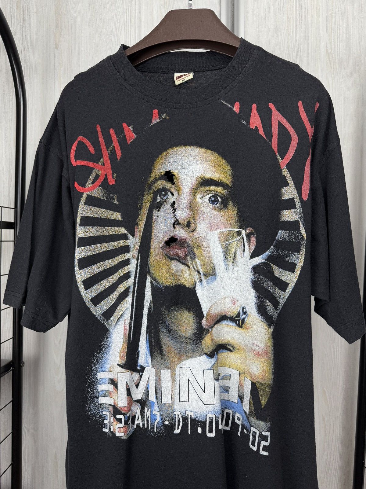 Eminem VNTG Eminem Clockwork Orange 2002 Slim Shady Distressed Tee Size US XXL / EU 58 / 5 - 3 Thumbnail