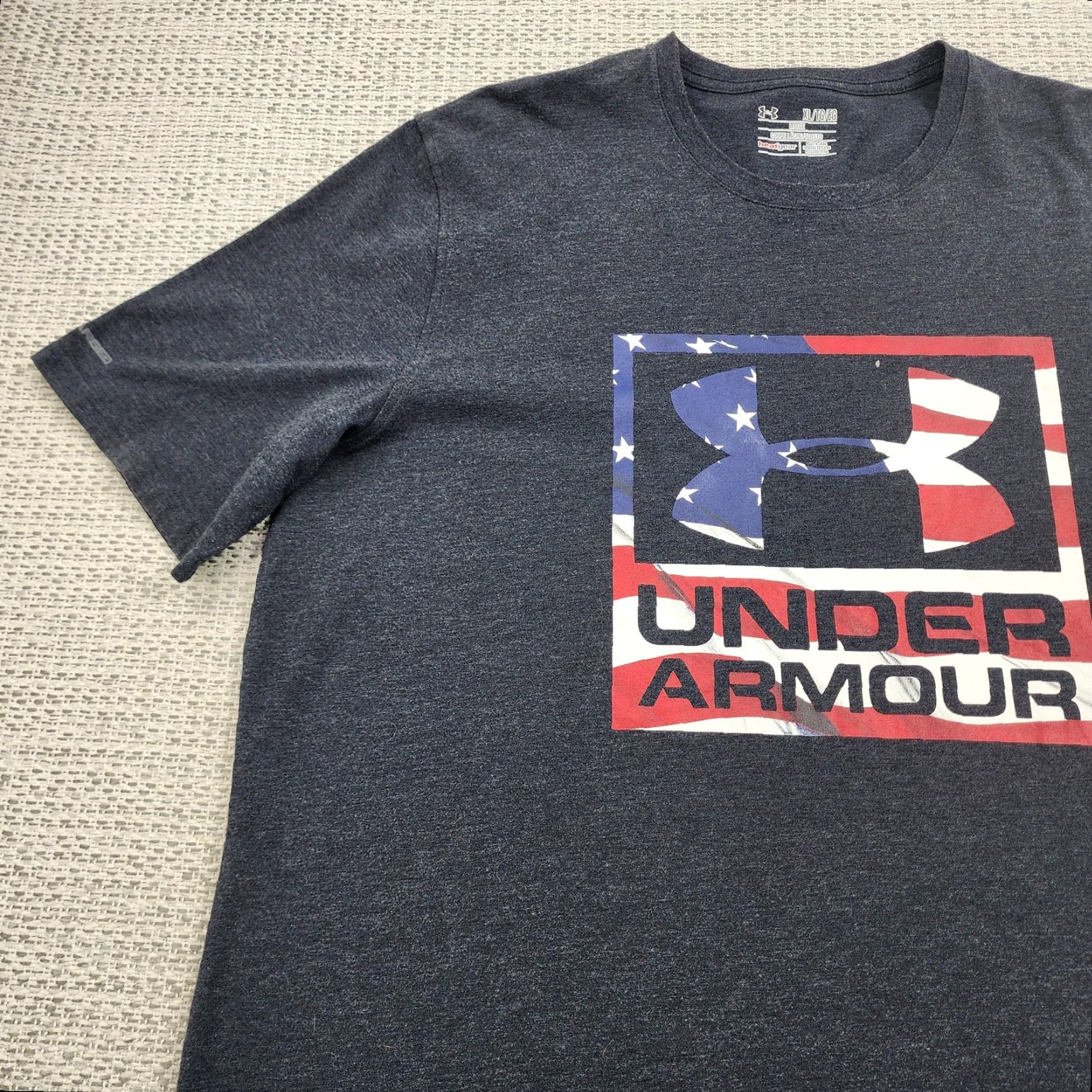 Under Armour Under Armour Shirt Mens XL HeatGear American Flag Freedom Loose Patriotic Size US XL / EU 56 / 4 - 4 Thumbnail