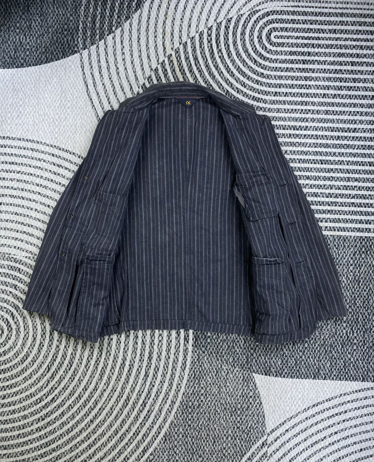 45rpm Vintage 45RPM Double Collar Striped Jacket Size US M / EU 48-50 / 2 - 6 Thumbnail