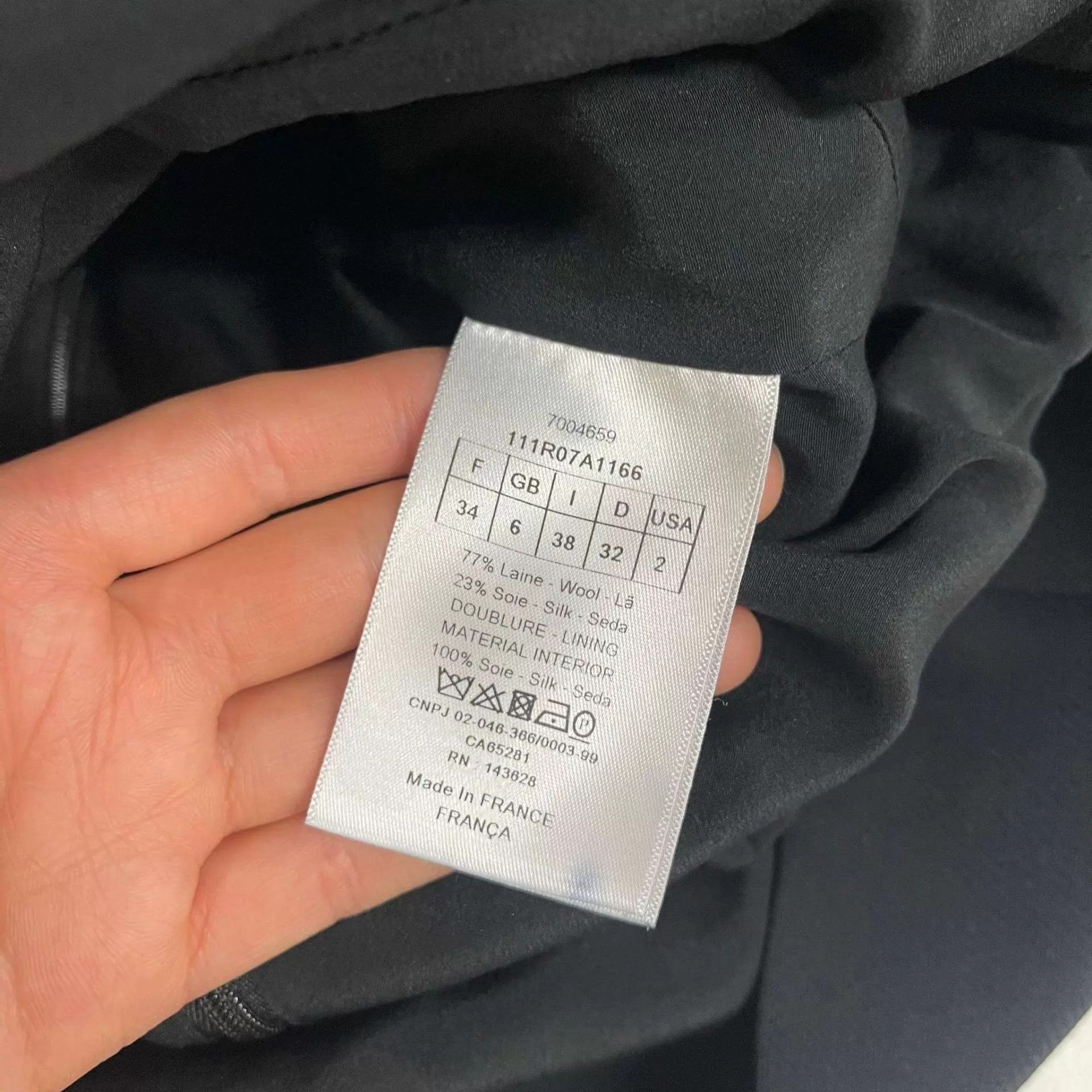 Dior Dior Black Dress 251108VRSSS28 Size XS / US 0-2 / IT 36-38 - 4 Thumbnail