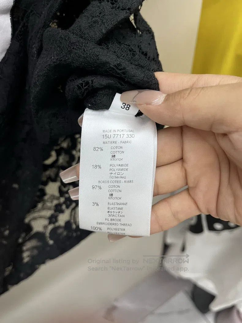 Givenchy Givenchy Size38 Pervert 17 Black Lace T-Shirt Size US M / EU 48-50 / 2 - 5 Thumbnail