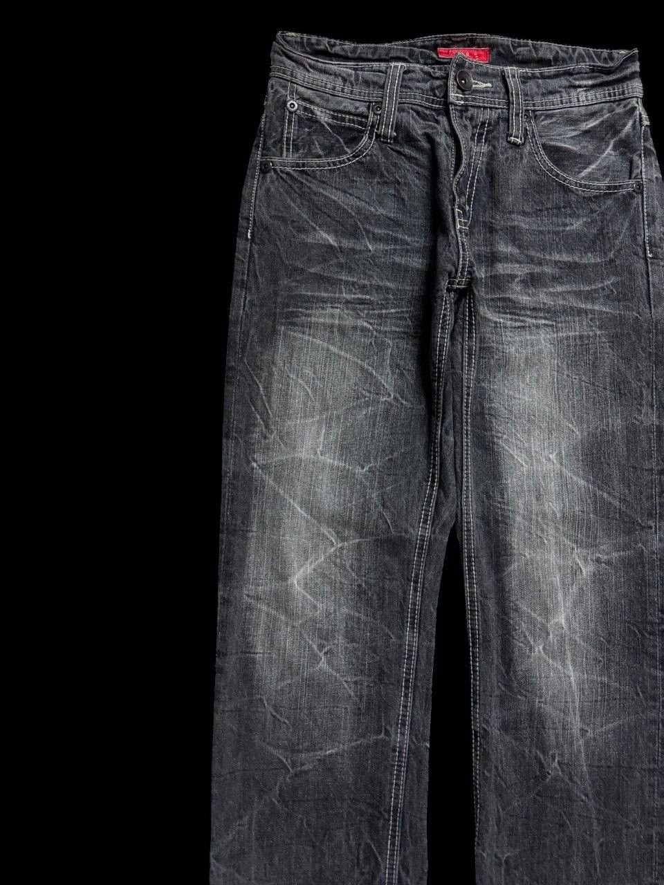 Japanese Brand SICK 90s Style Japanese Avail Jean Sand Washed Stretchmark Size US 28 / EU 44 - 4 Thumbnail
