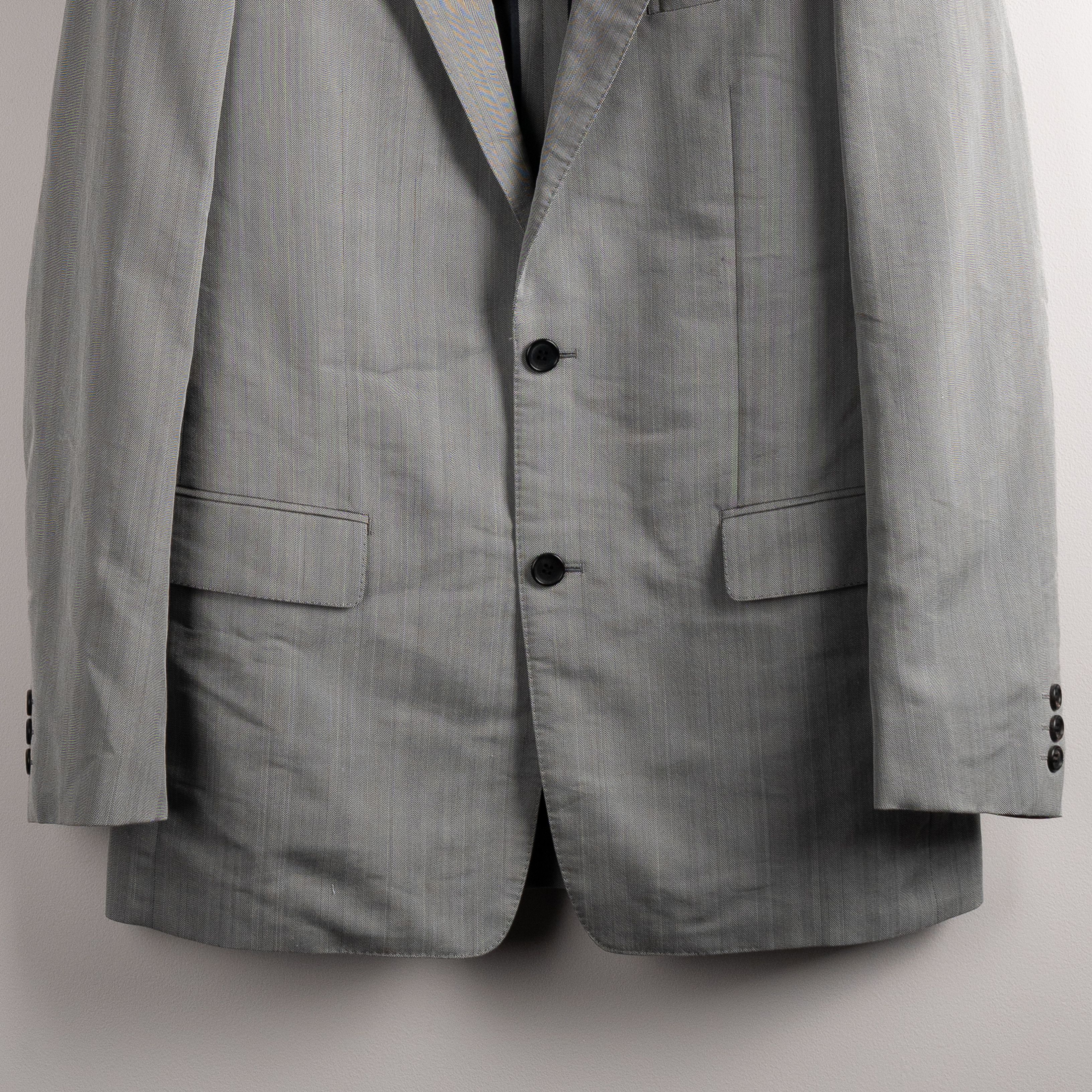 Comme des Garcons Homme Deux Comme Des Garcons Homme Deux SS08 Herringbone Stripe Blazer Size US L / EU 52-54 / 3 - 6 Thumbnail