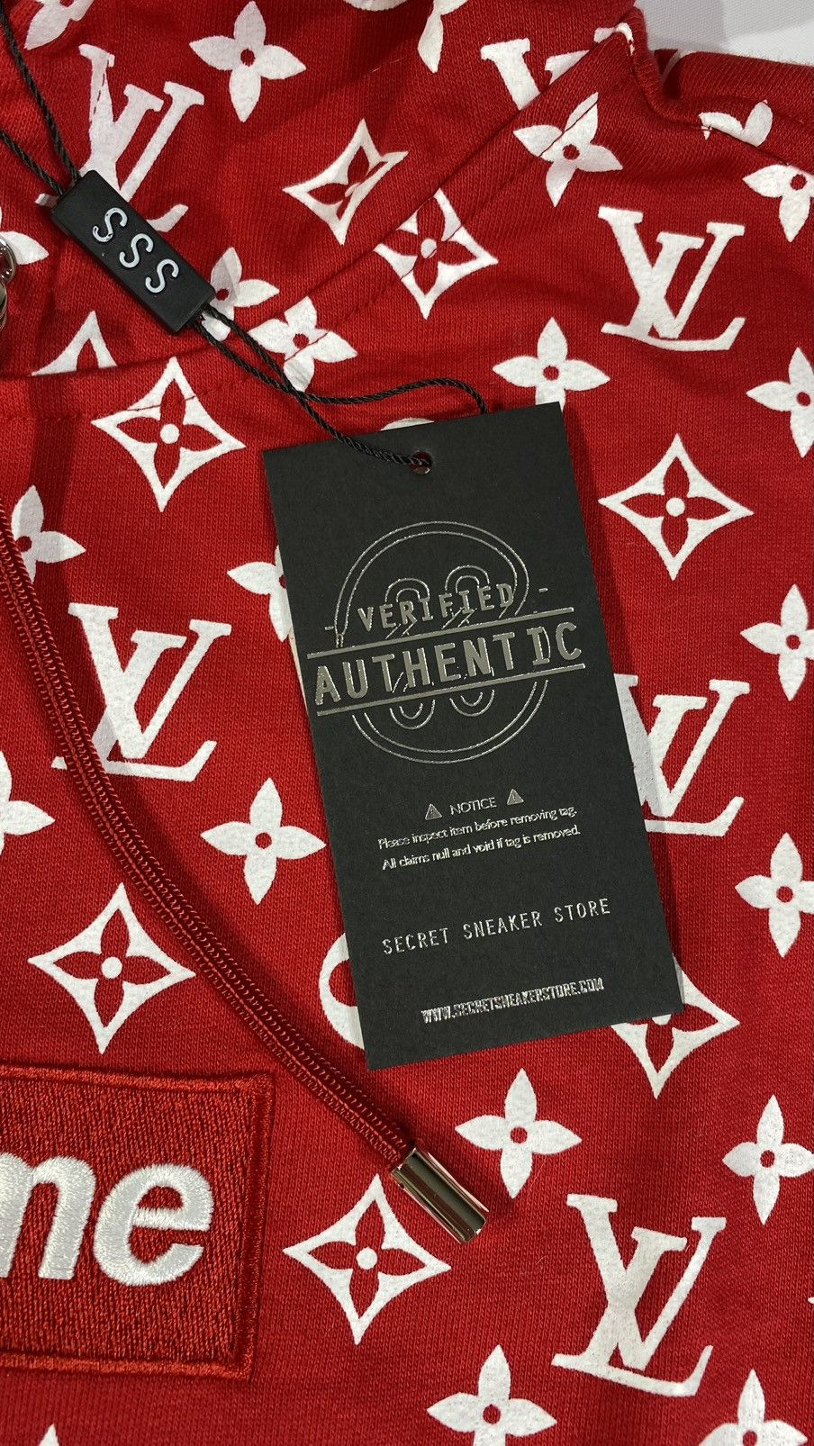 Louis Vuitton × Supreme LOUIS VUITTON X SUPREME M Box Logo Hoodie Size US M / EU 48-50 / 2 - 7 Thumbnail