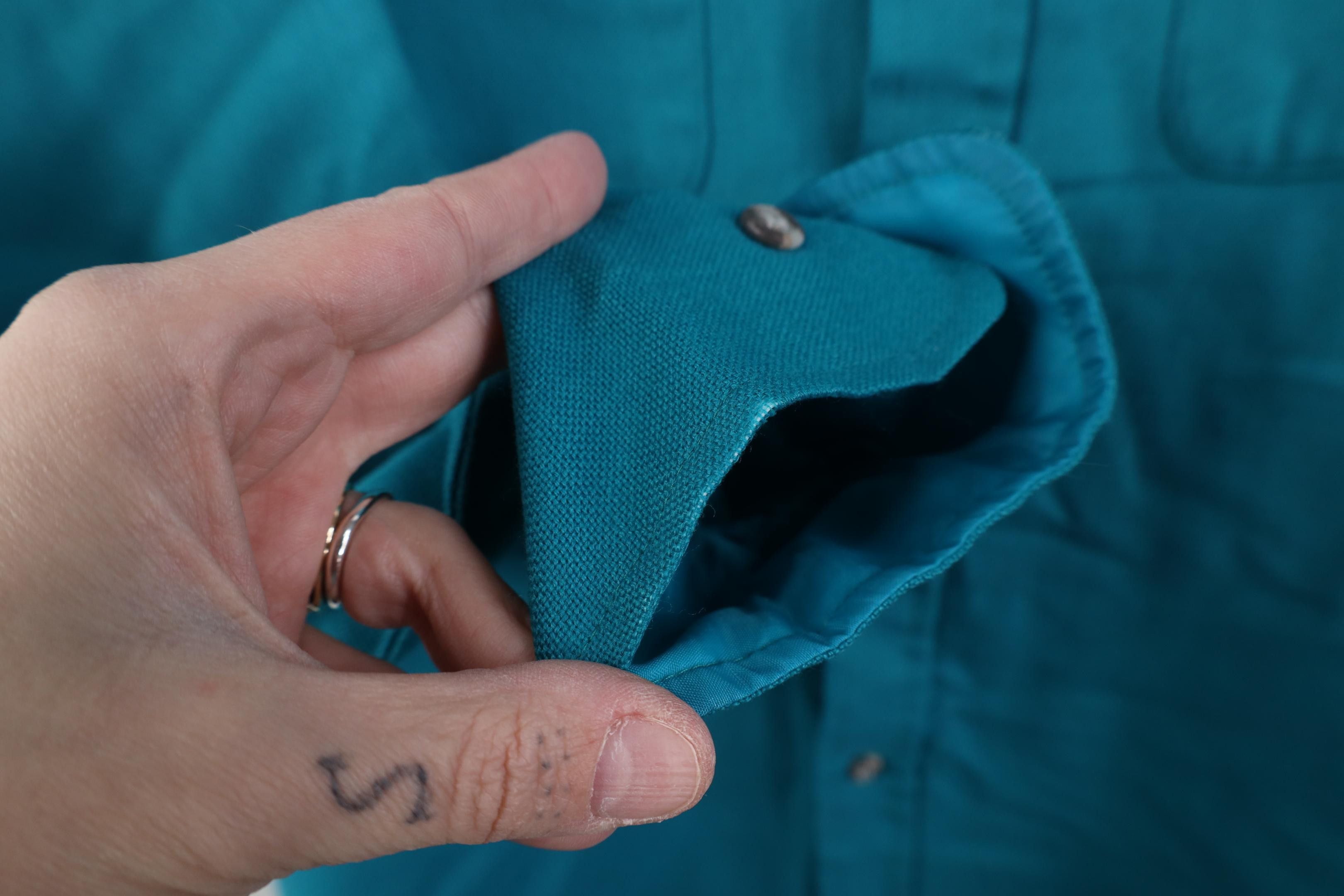 Vintage Vintage 70s 80s Streetwear Knit Double Pocket Button Shirt Size US L / EU 52-54 / 3 - 13 Thumbnail