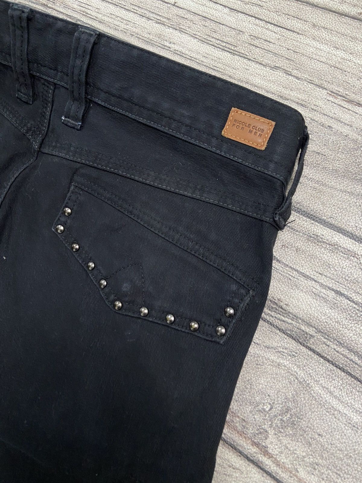 If Six Was Nine × KMRii × Le Grande Bleu (L.G.B.) 🔥Rare🔥2000s NCFM Punk Avant Garde Studded Cargo Jeans Size US 34 / EU 50 - 16 Thumbnail