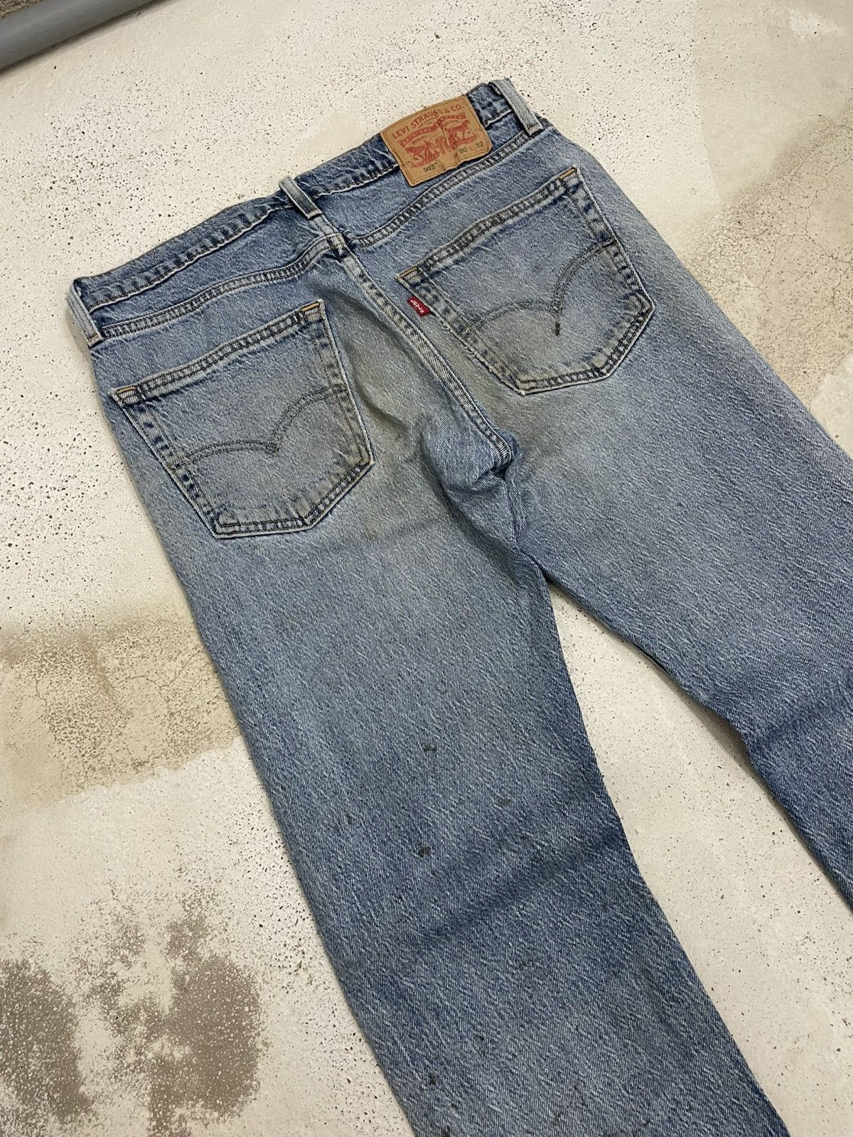 Levi's Levis 502 Y2K Distressed Mud Dirty Light Blue Wash Size US 30 / EU 46 - 8 Thumbnail