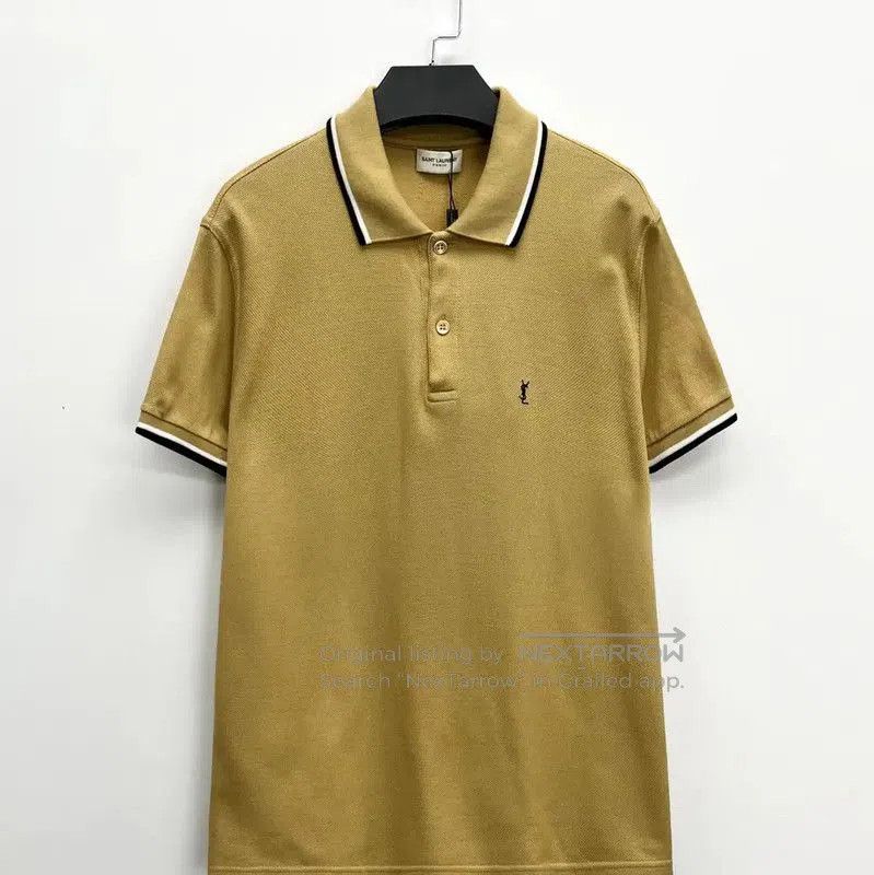 Yves Saint Laurent YSL Khaki Short Sleeve T-Shirt for Spring . Size S / US 4 / IT 40 - 1 Thumbnail