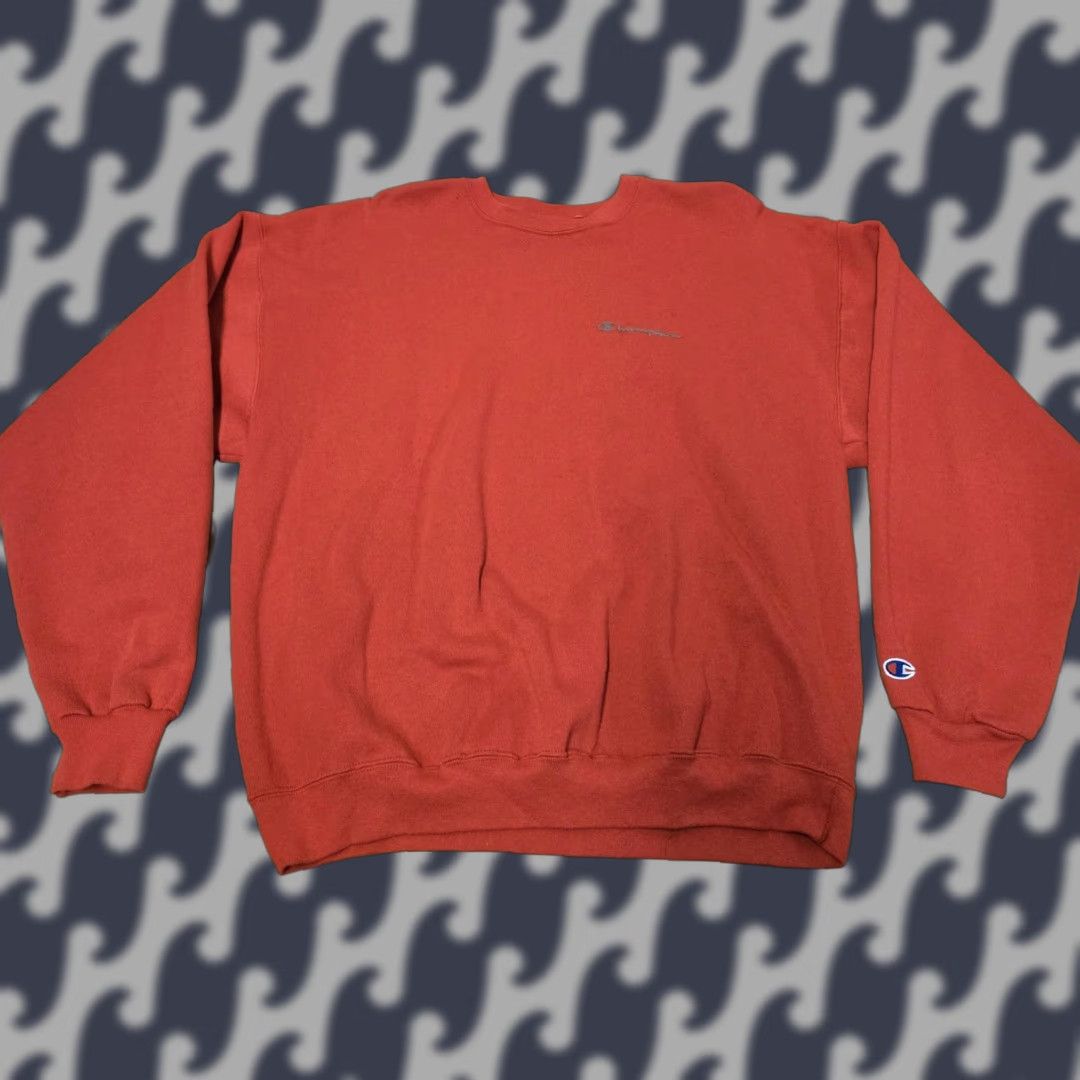 Champion Champion Sweatshirt Mens XL Red Crewneck Pullover Fleece Embroidered Logo Size US XL / EU 56 / 4 - 1 Thumbnail
