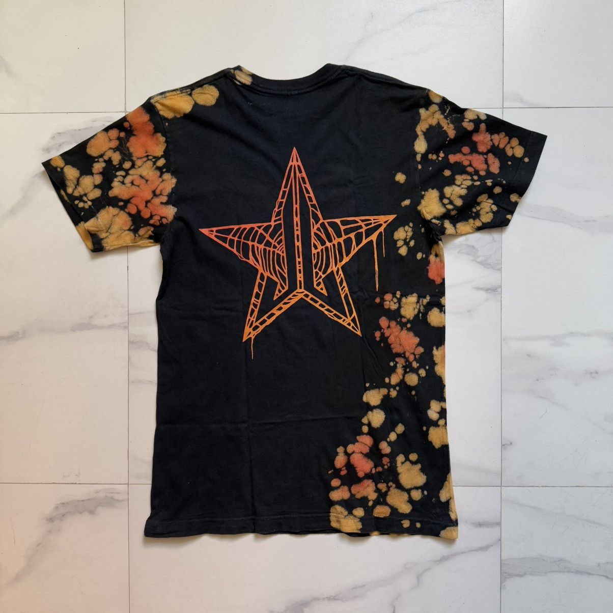 Fashion Victim × Other Jeffree Star Fashion Tie Dye Orange & Black Tee Size US M / EU 48-50 / 2 - 3 Thumbnail