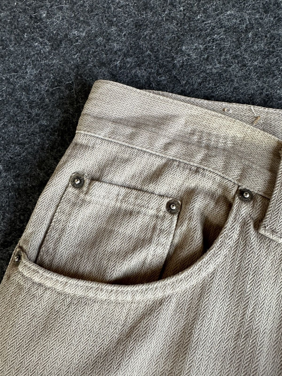 Levi's Limited Levis 443 Italy Brown Vintage Denim D519 Size US 32 / EU 48 - 12 Thumbnail