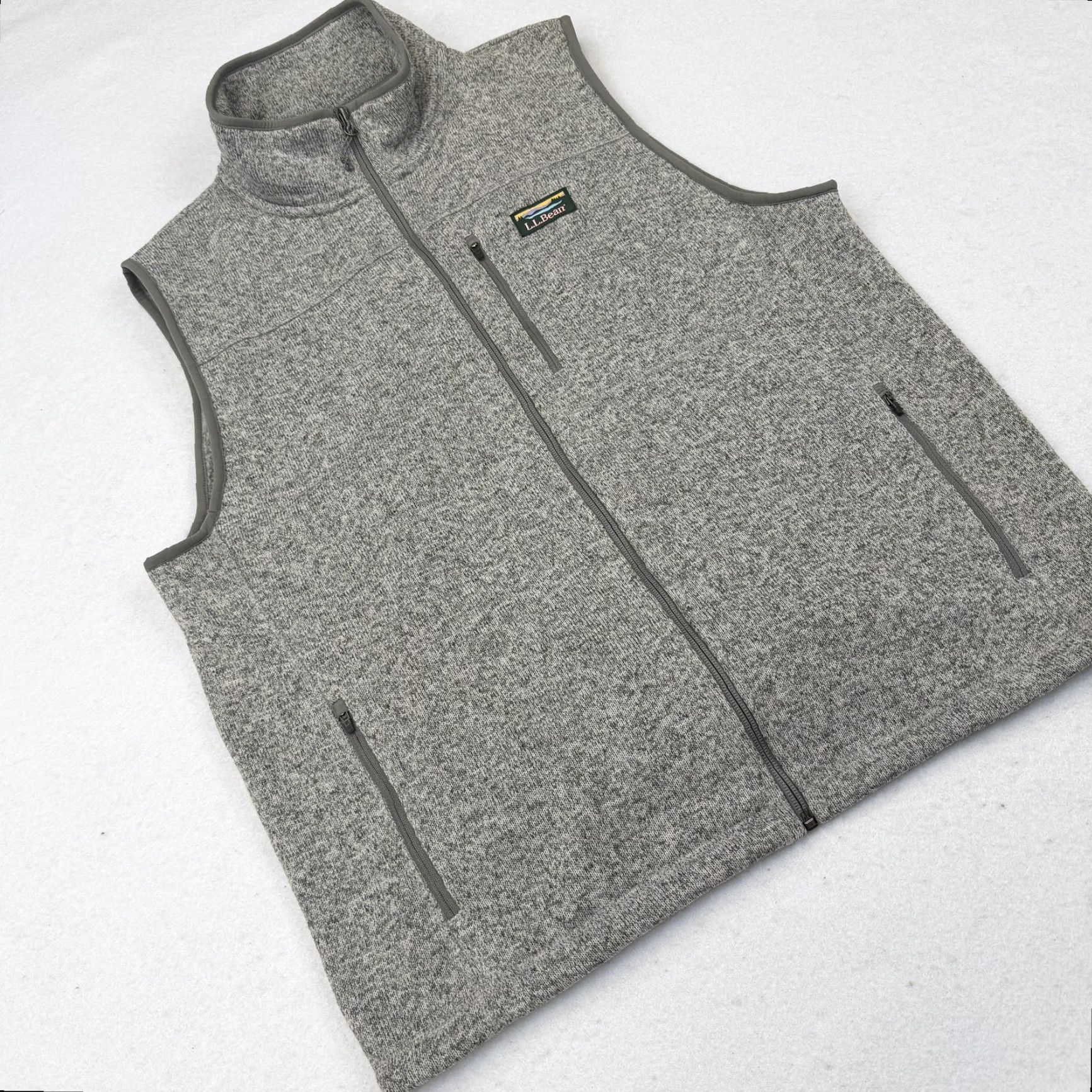 Vintage L.L.Bean Vest Mens Large Gray Fleece Full Zip Outdoor Hiking Size US L / EU 52-54 / 3 - 2 Thumbnail